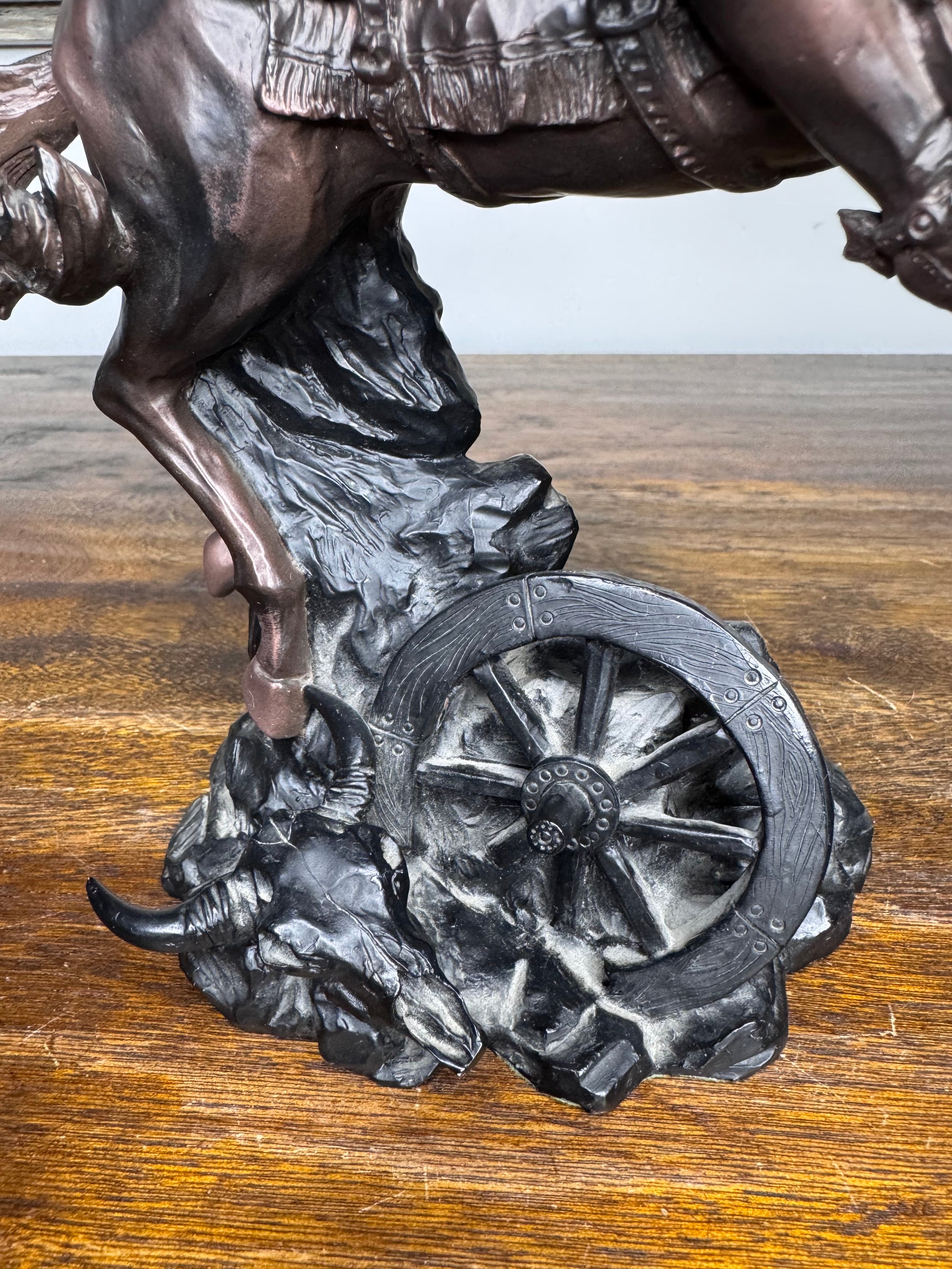 Vintage American Legacy Collection Bronco Rodeo "Hell Bent For Leather" Western Figurine