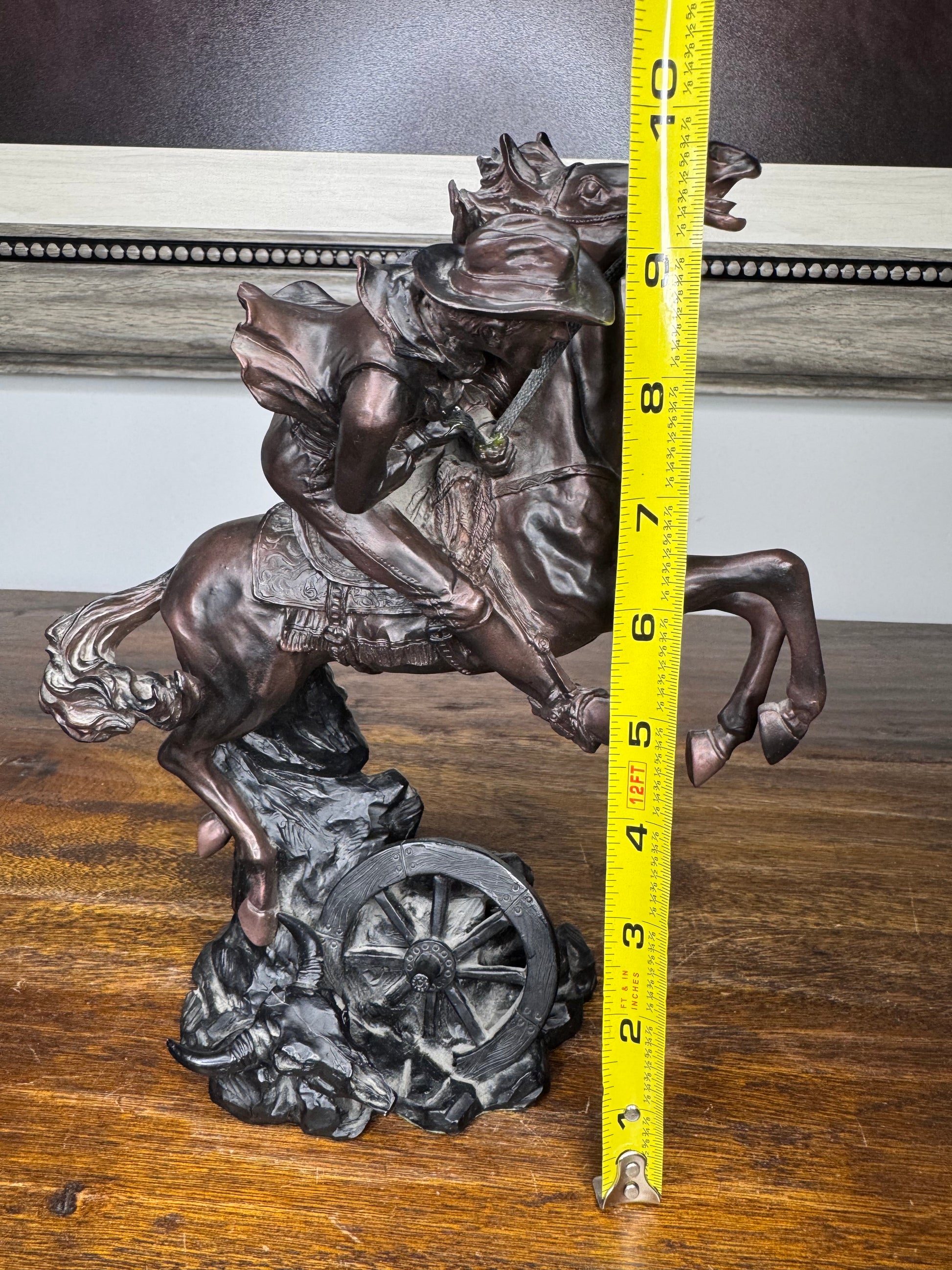 Vintage American Legacy Collection Bronco Rodeo "Hell Bent For Leather" Western Figurine
