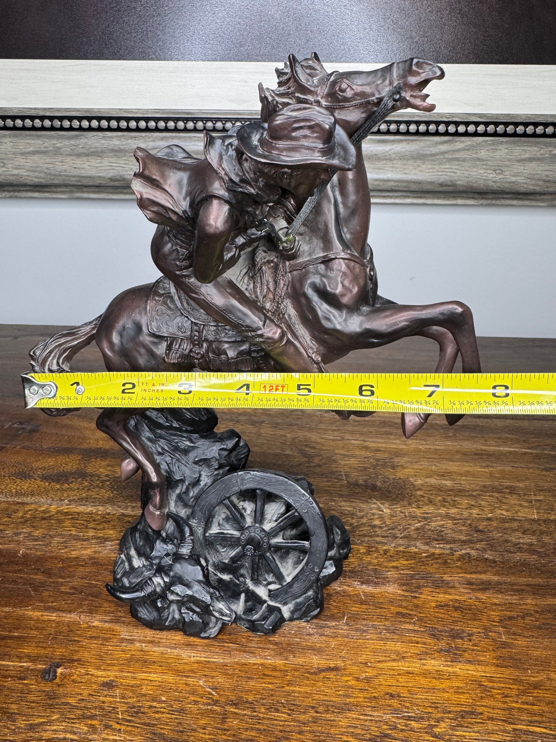 Vintage American Legacy Collection Bronco Rodeo "Hell Bent For Leather" Western Figurine