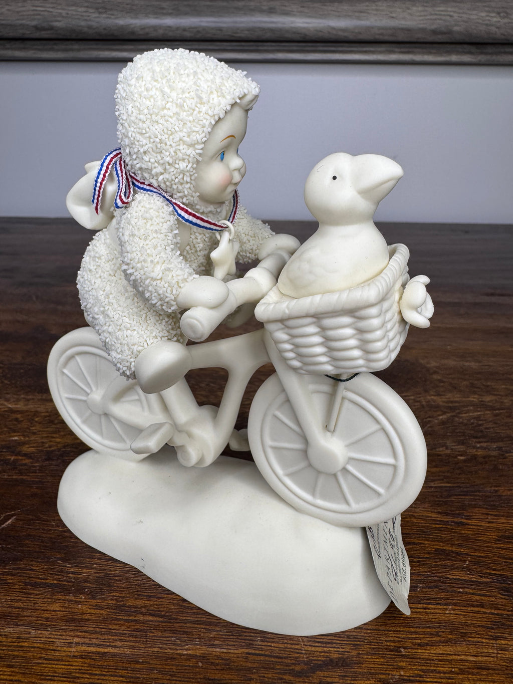 Retired Dept 56 Snowbabies "My First Wheels" Figurine