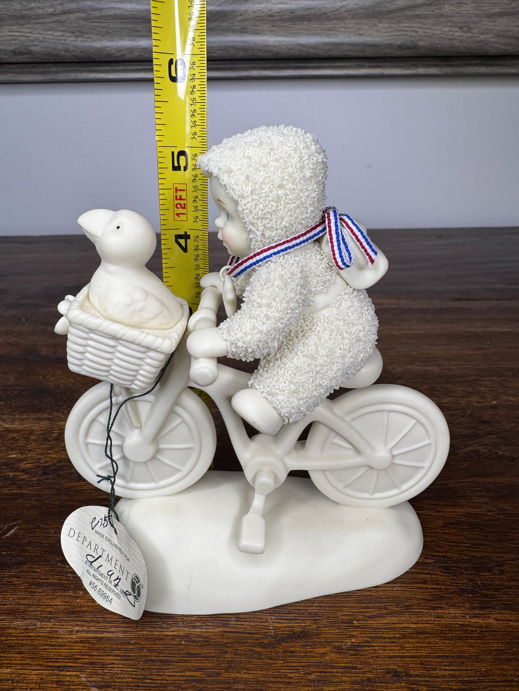Retired Dept 56 Snowbabies "My First Wheels" Figurine