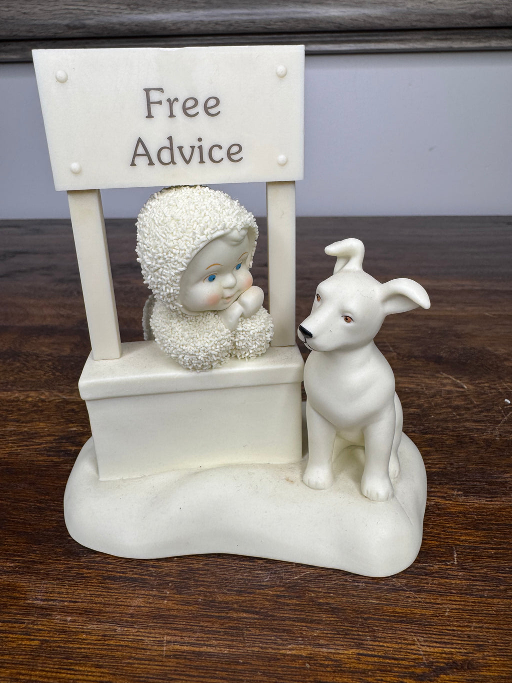 Retired Dept 56 Snowbabies "Free Advice" Figurine
