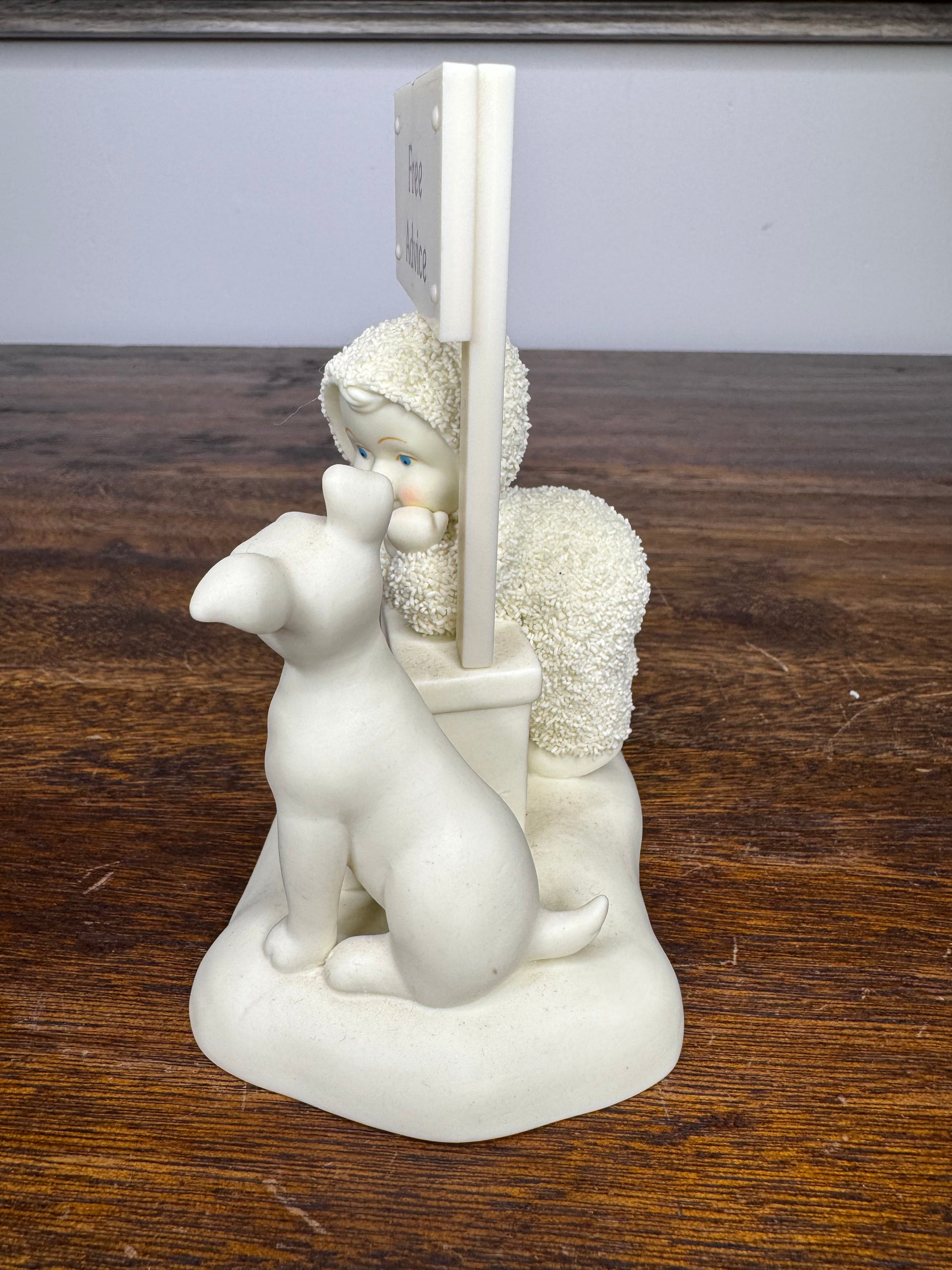 Retired Dept 56 Snowbabies "Free Advice" Figurine