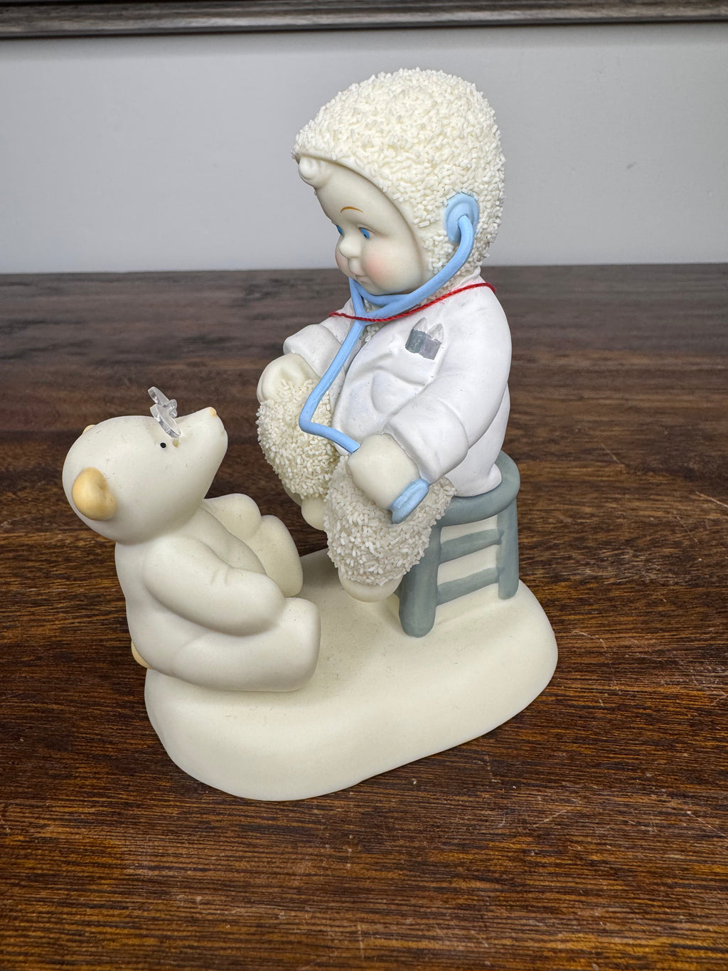 Retired Dept 56 Snowbabies Let's Pretend- Bearly A Boo-Boo Figurine