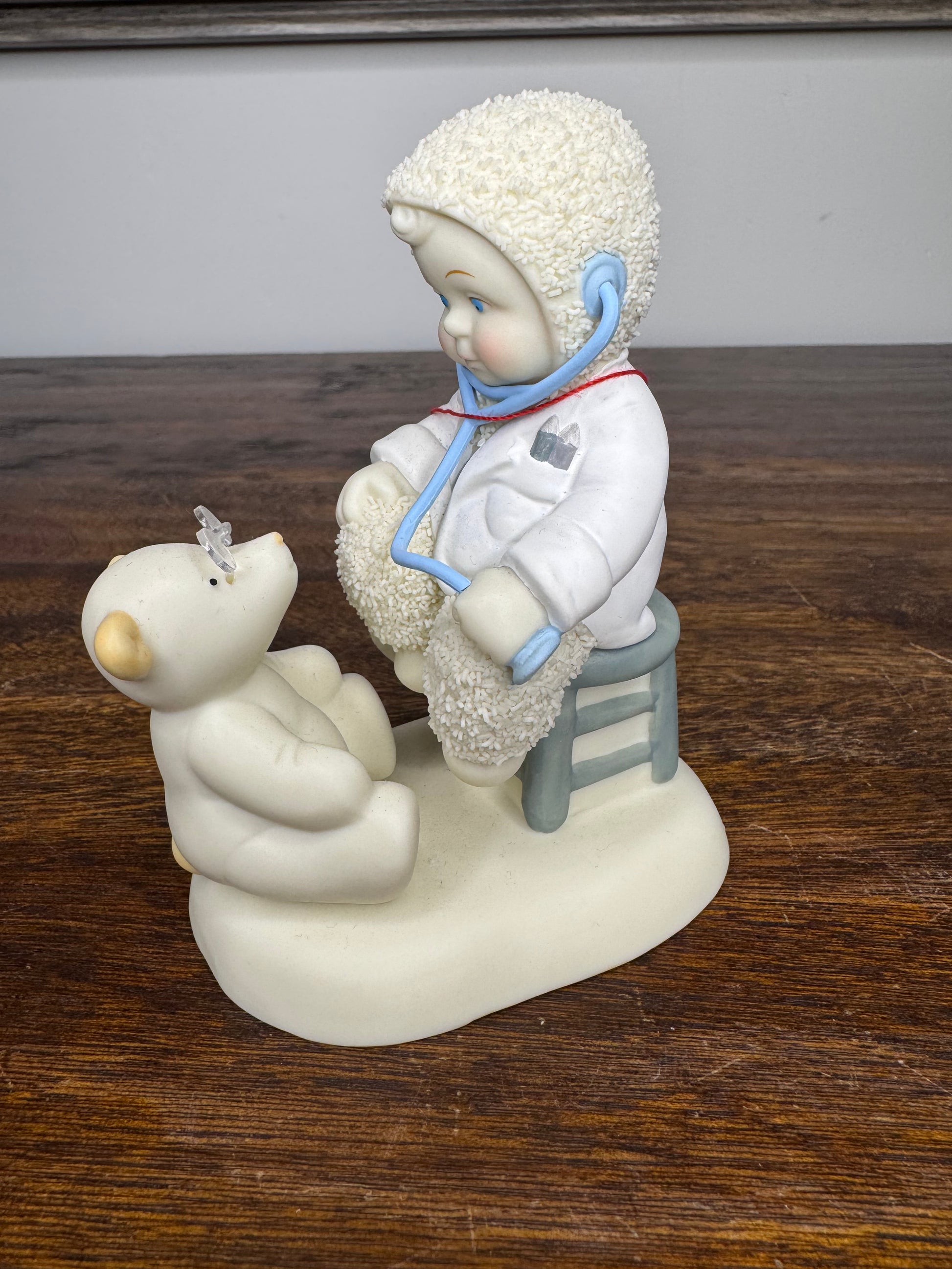 Retired Dept 56 Snowbabies Let's Pretend- Bearly A Boo-Boo Figurine
