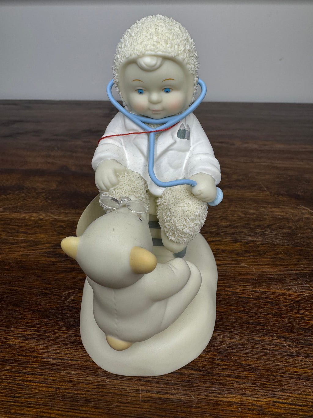 Retired Dept 56 Snowbabies Let's Pretend- Bearly A Boo-Boo Figurine