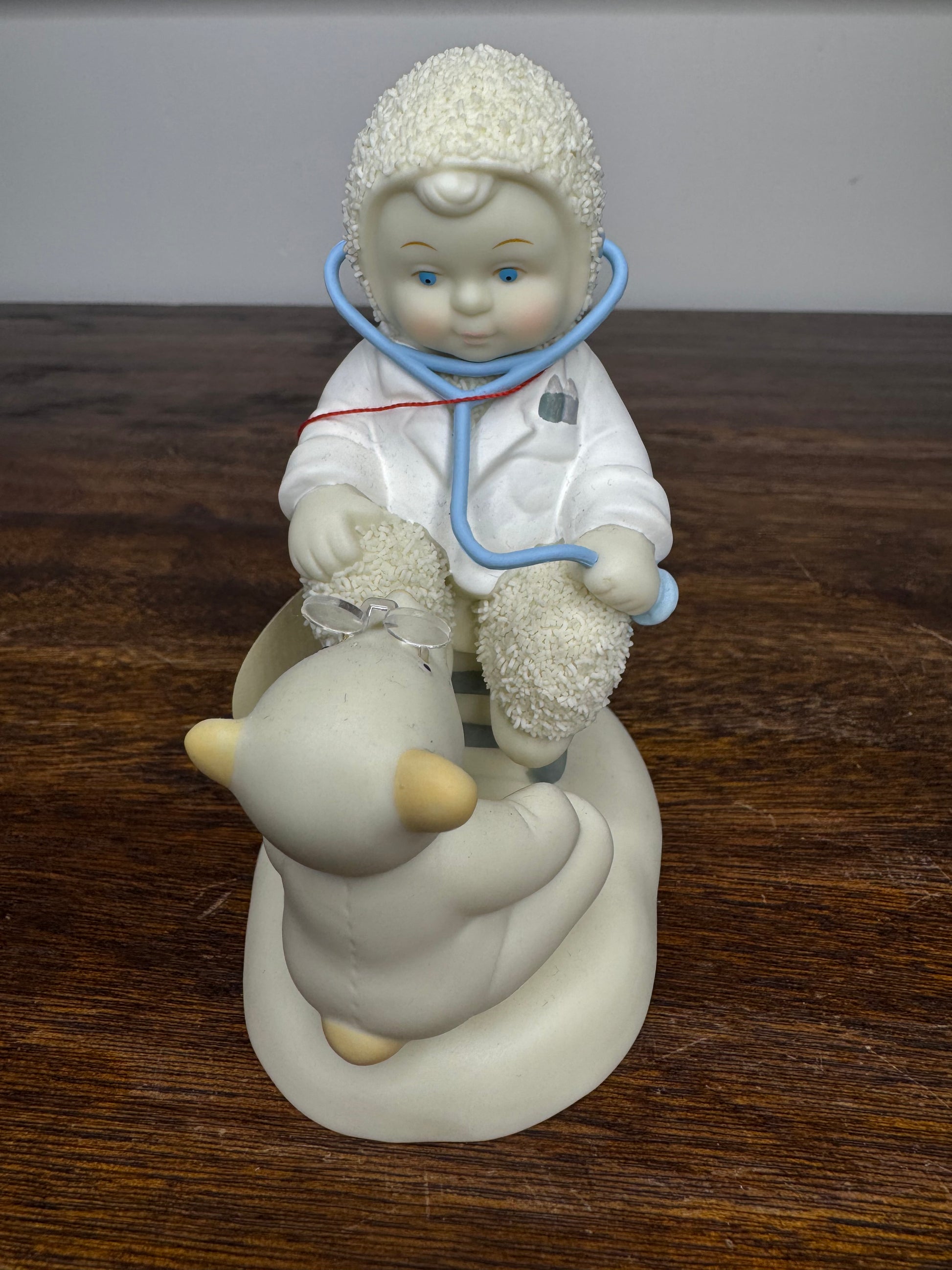Retired Dept 56 Snowbabies Let's Pretend- Bearly A Boo-Boo Figurine