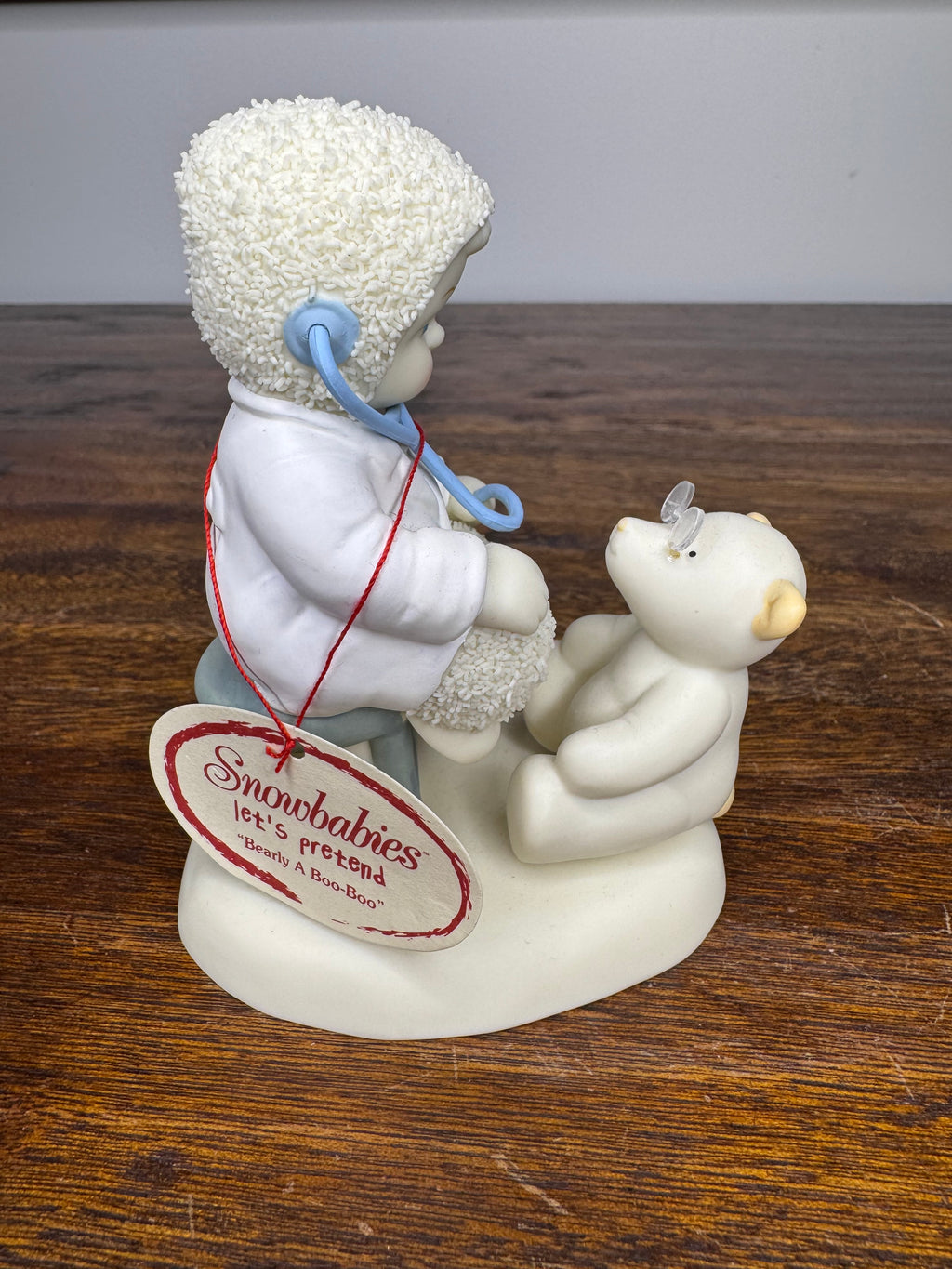 Retired Dept 56 Snowbabies Let's Pretend- Bearly A Boo-Boo Figurine