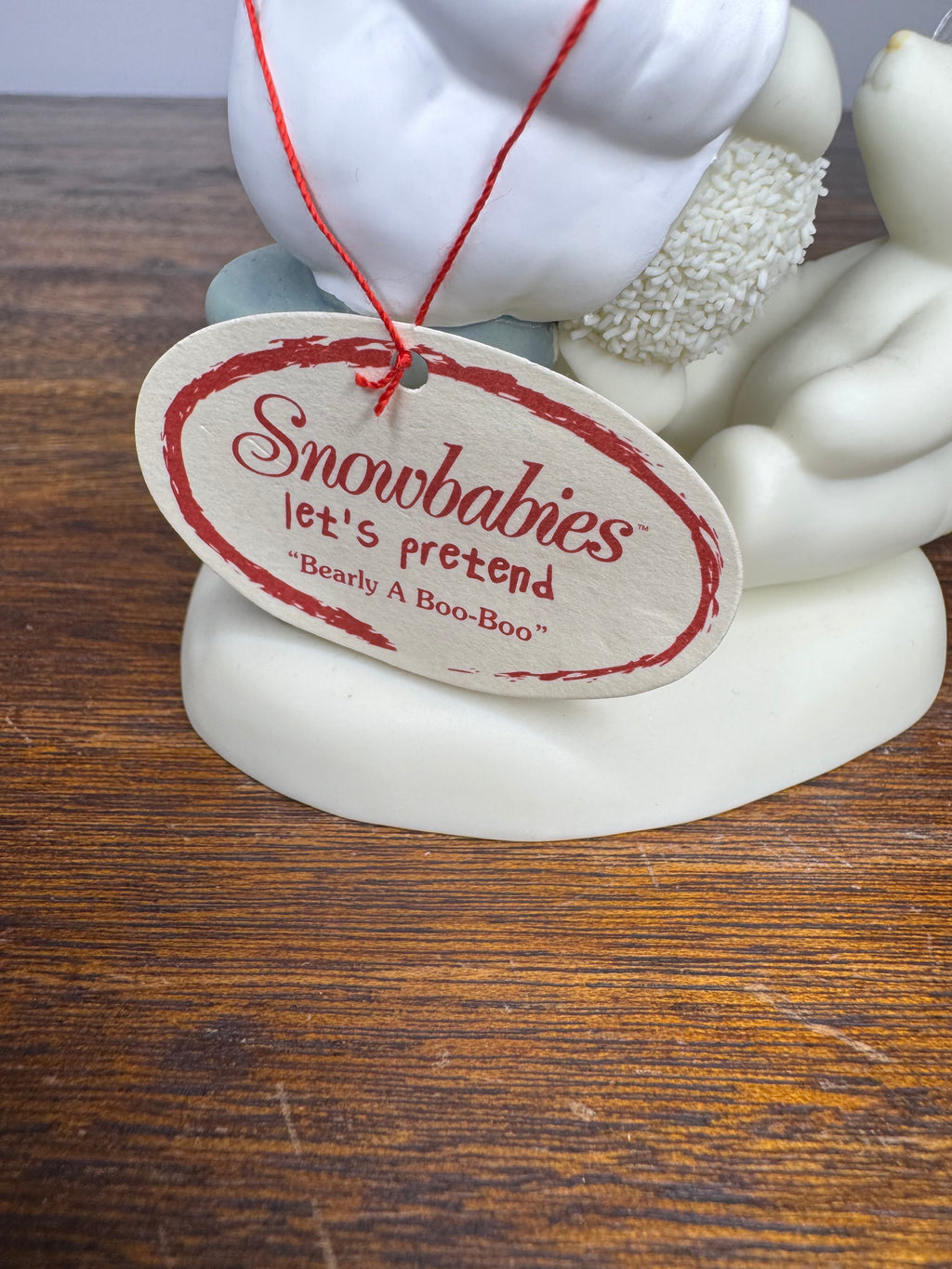 Retired Dept 56 Snowbabies Let's Pretend- Bearly A Boo-Boo Figurine