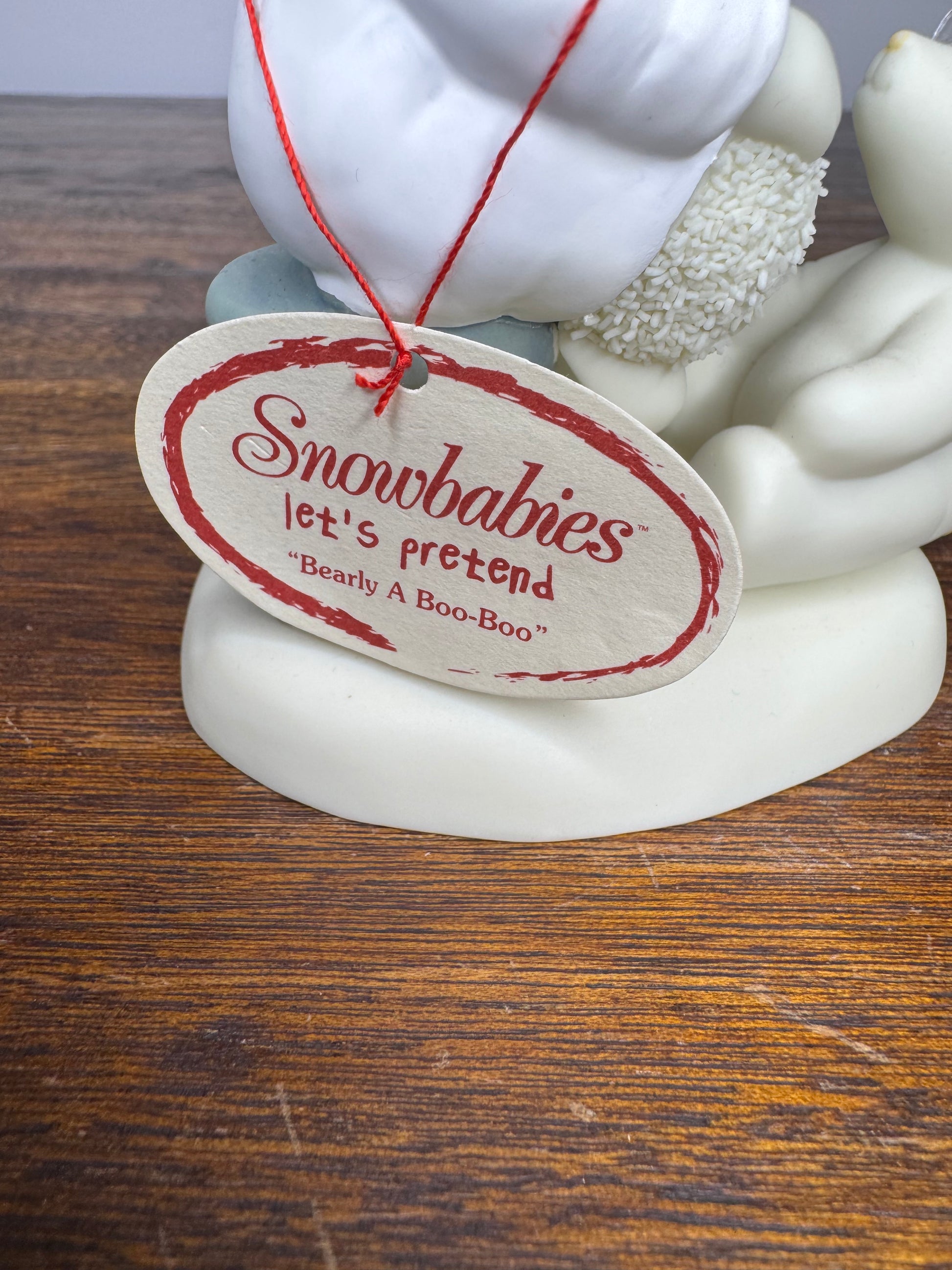 Retired Dept 56 Snowbabies Let's Pretend- Bearly A Boo-Boo Figurine