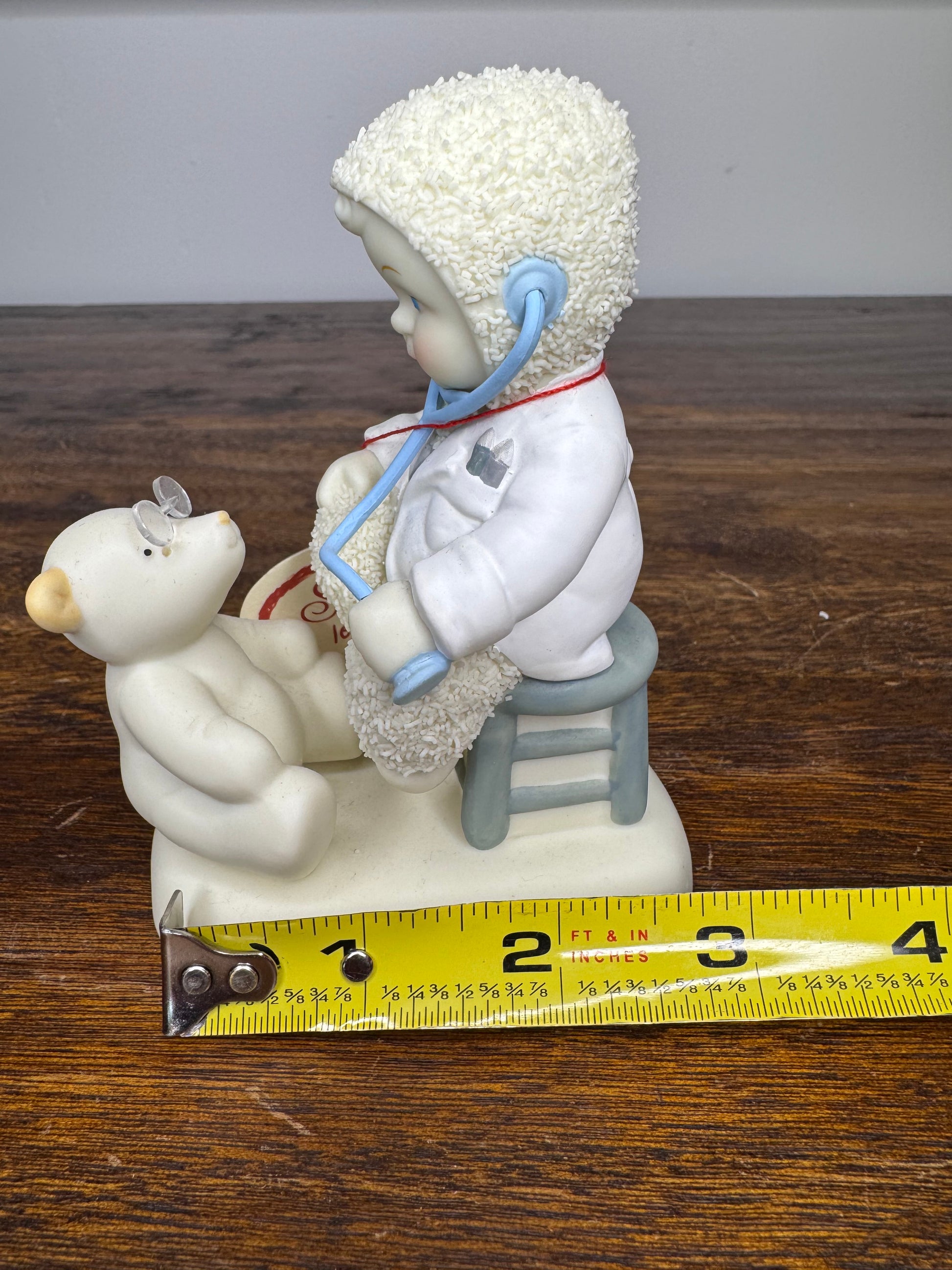 Retired Dept 56 Snowbabies Let's Pretend- Bearly A Boo-Boo Figurine