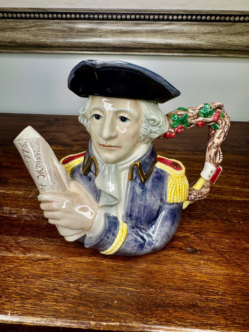 1993 Fitz and Floyd Figures from History George Washington Teapot
