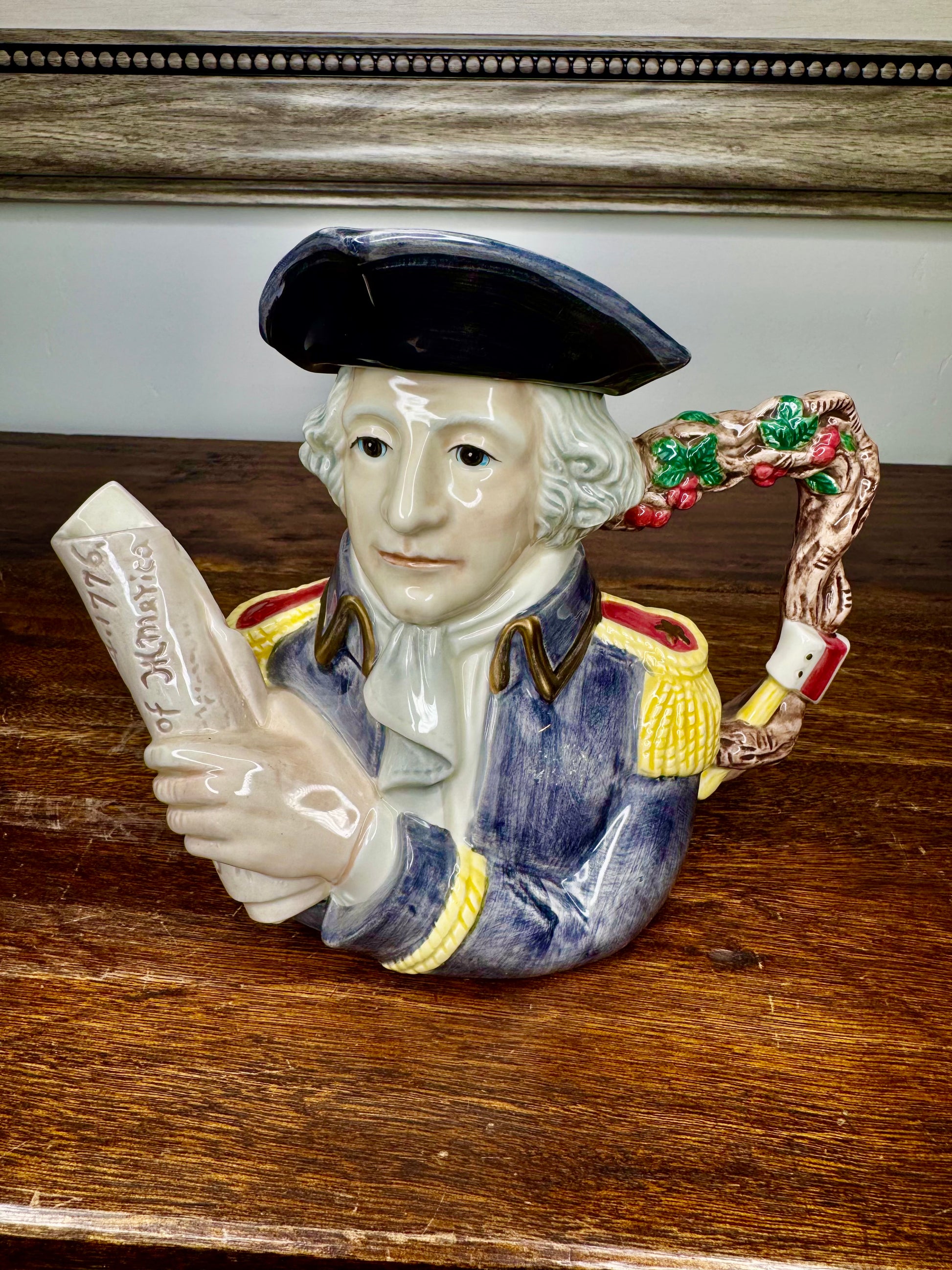 1993 Fitz and Floyd Figures from History George Washington Teapot