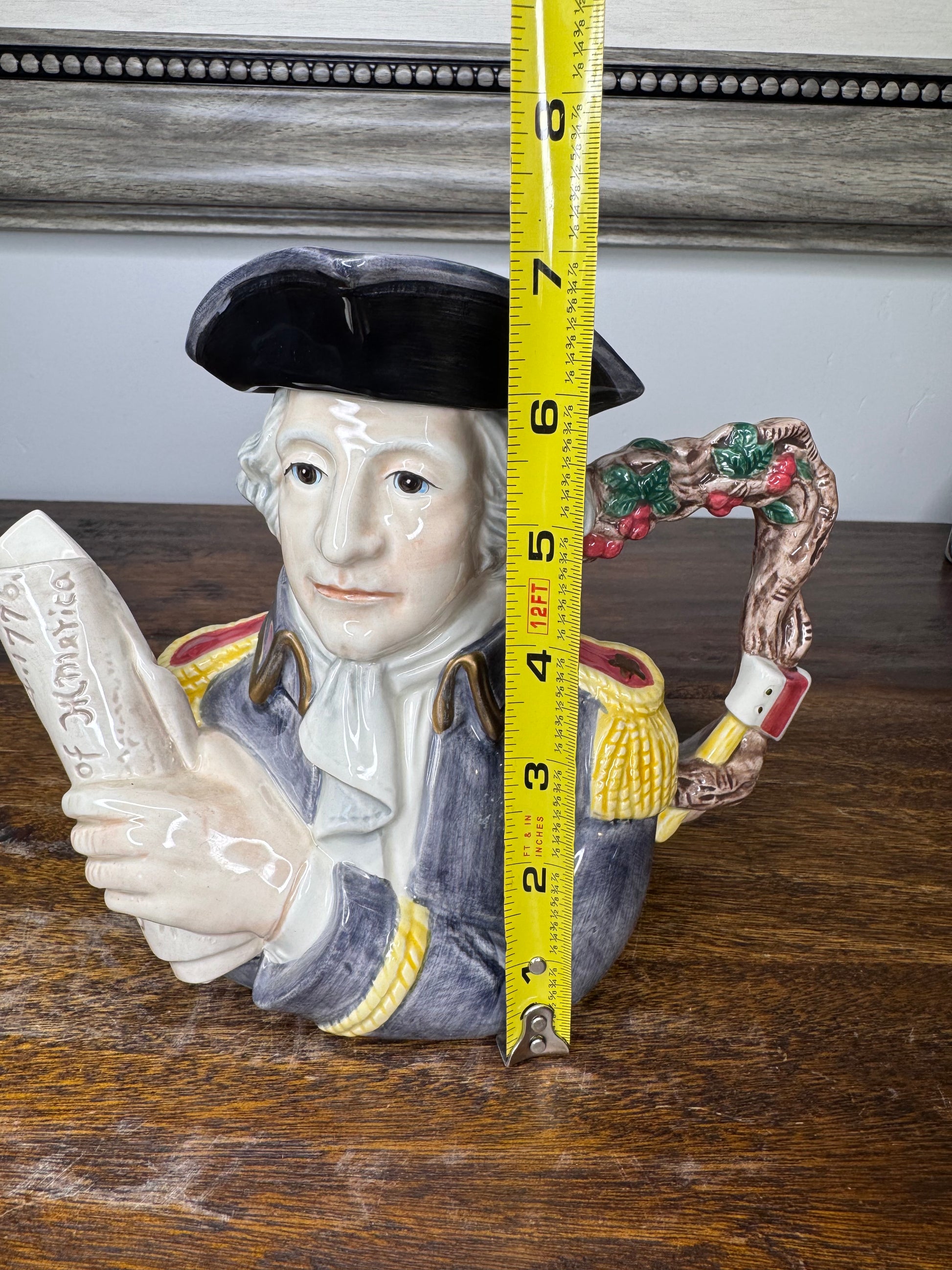 1993 Fitz and Floyd Figures from History George Washington Teapot