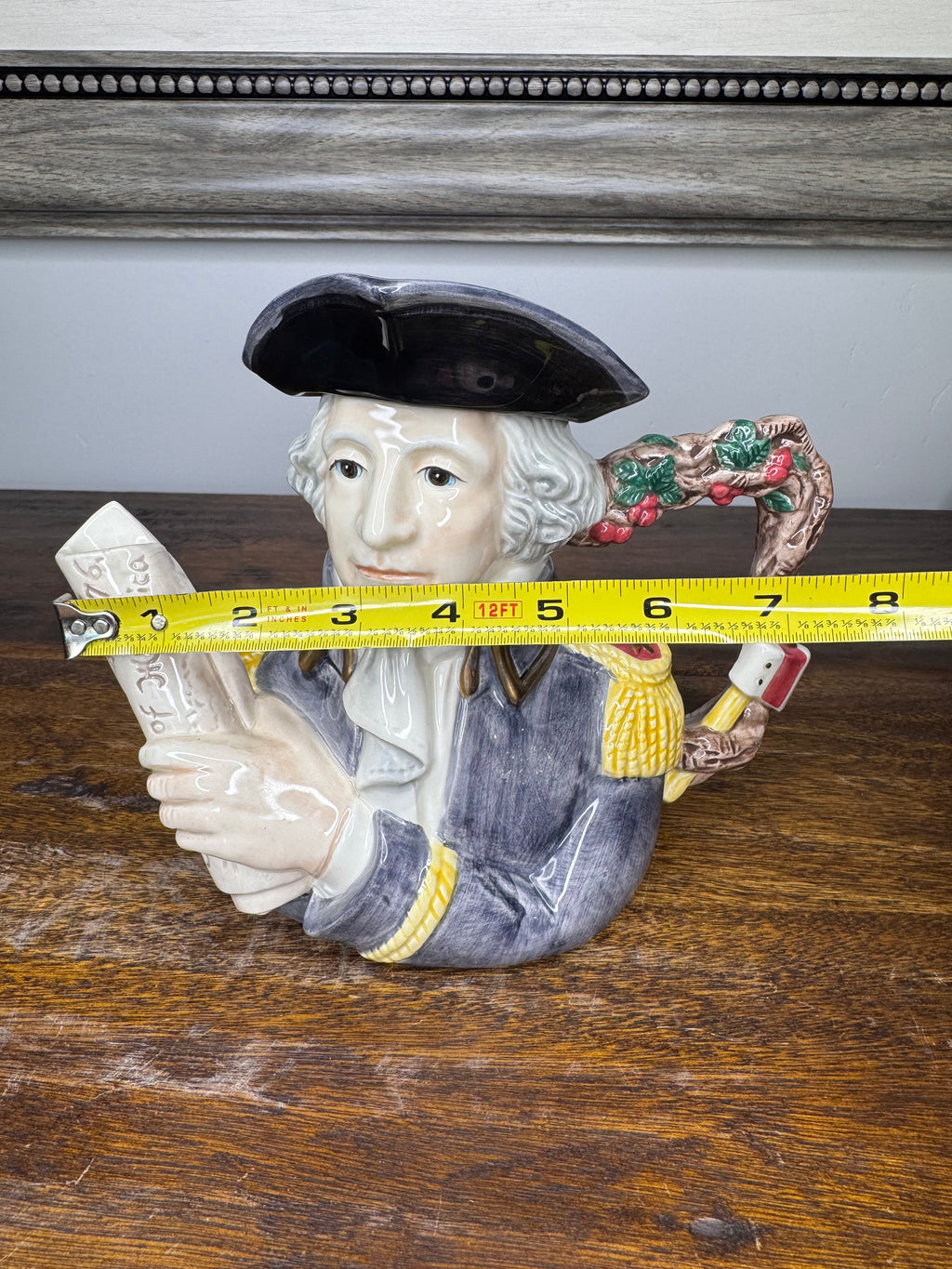 1993 Fitz and Floyd Figures from History George Washington Teapot