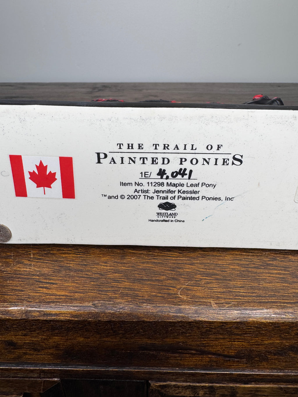 2007 Trail of Painted Ponies Maple Leaf 1E w/ Original Box