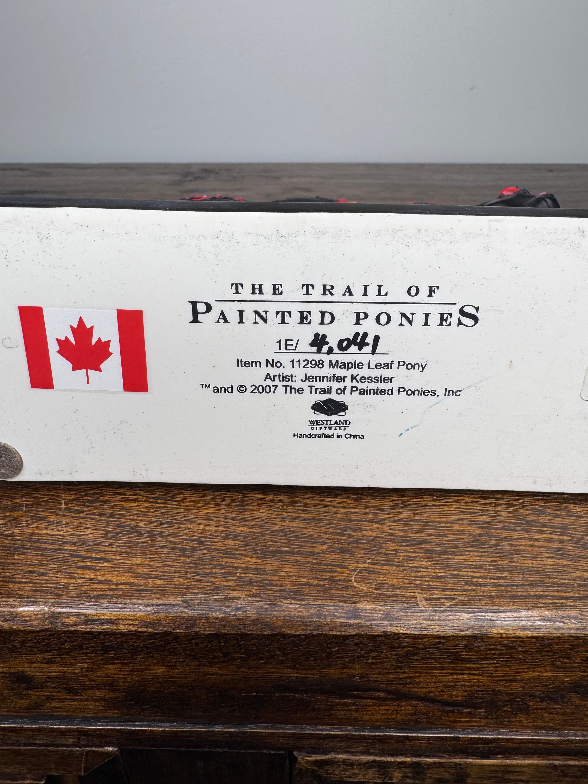 2007 Trail of Painted Ponies Maple Leaf 1E w/ Original Box