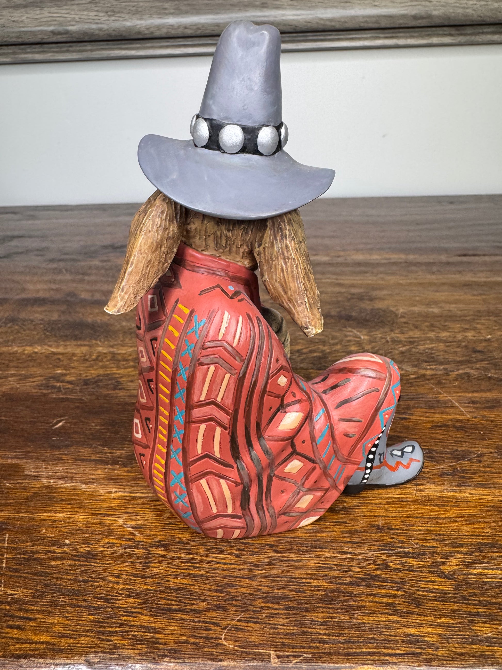 Signed Robert Shields Rabbit Trader Trickster Figurine 6"