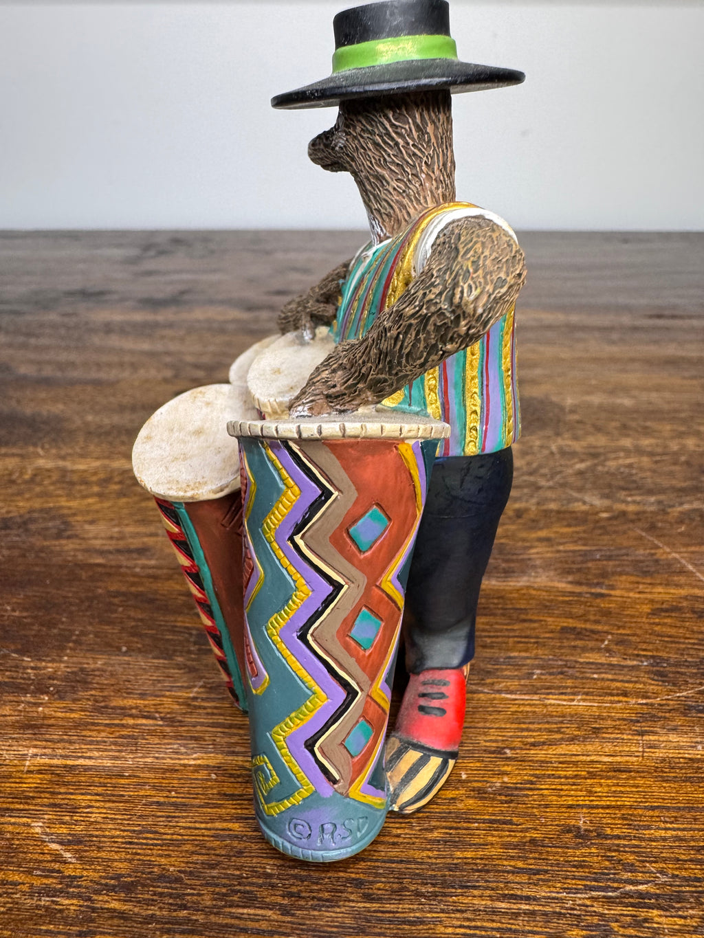 Small Robert Shields Trickster Coyote Drum Player
