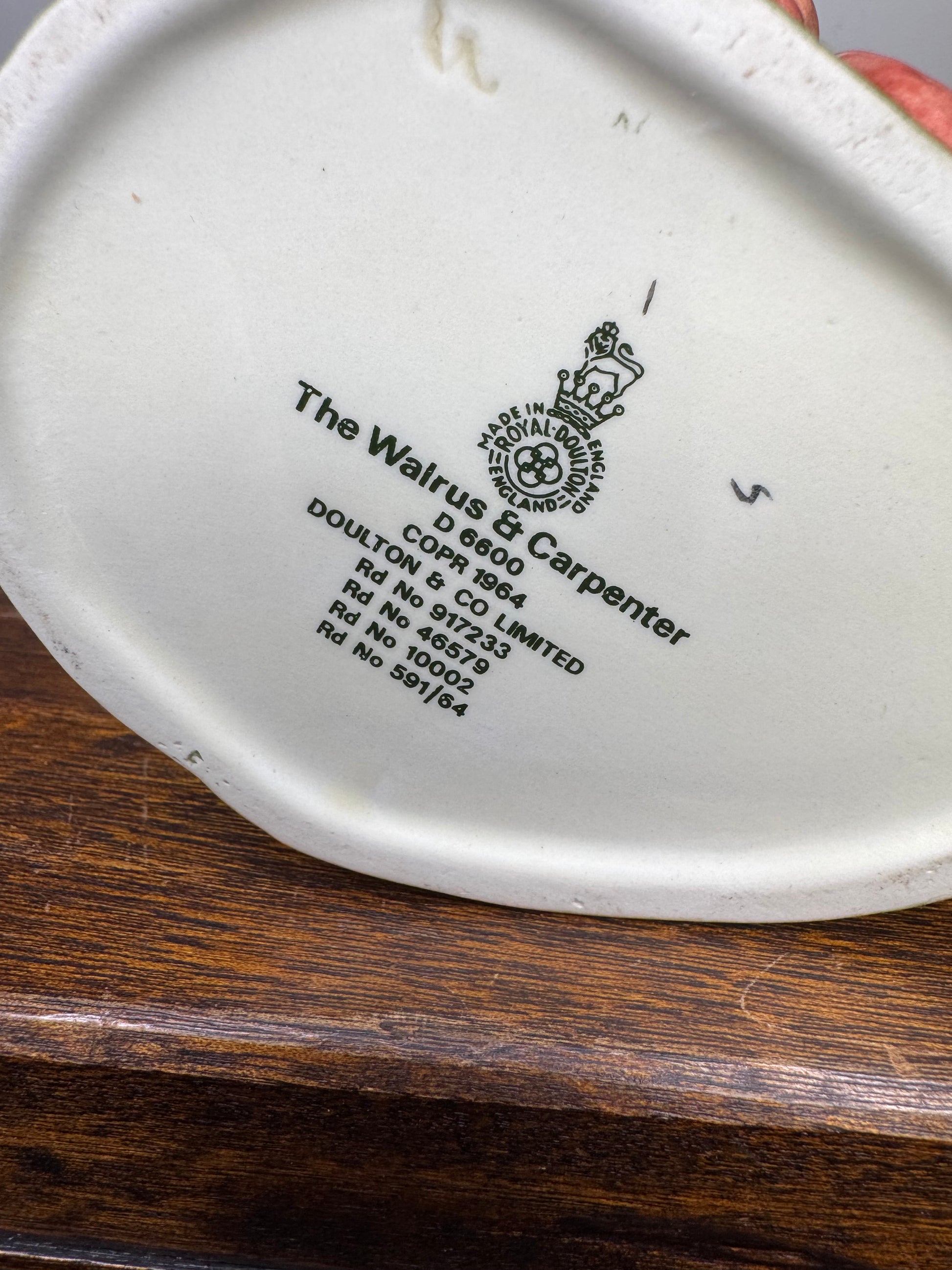 1964 Royal Doulton The Walrus and the Carpenter 7" Character Jug