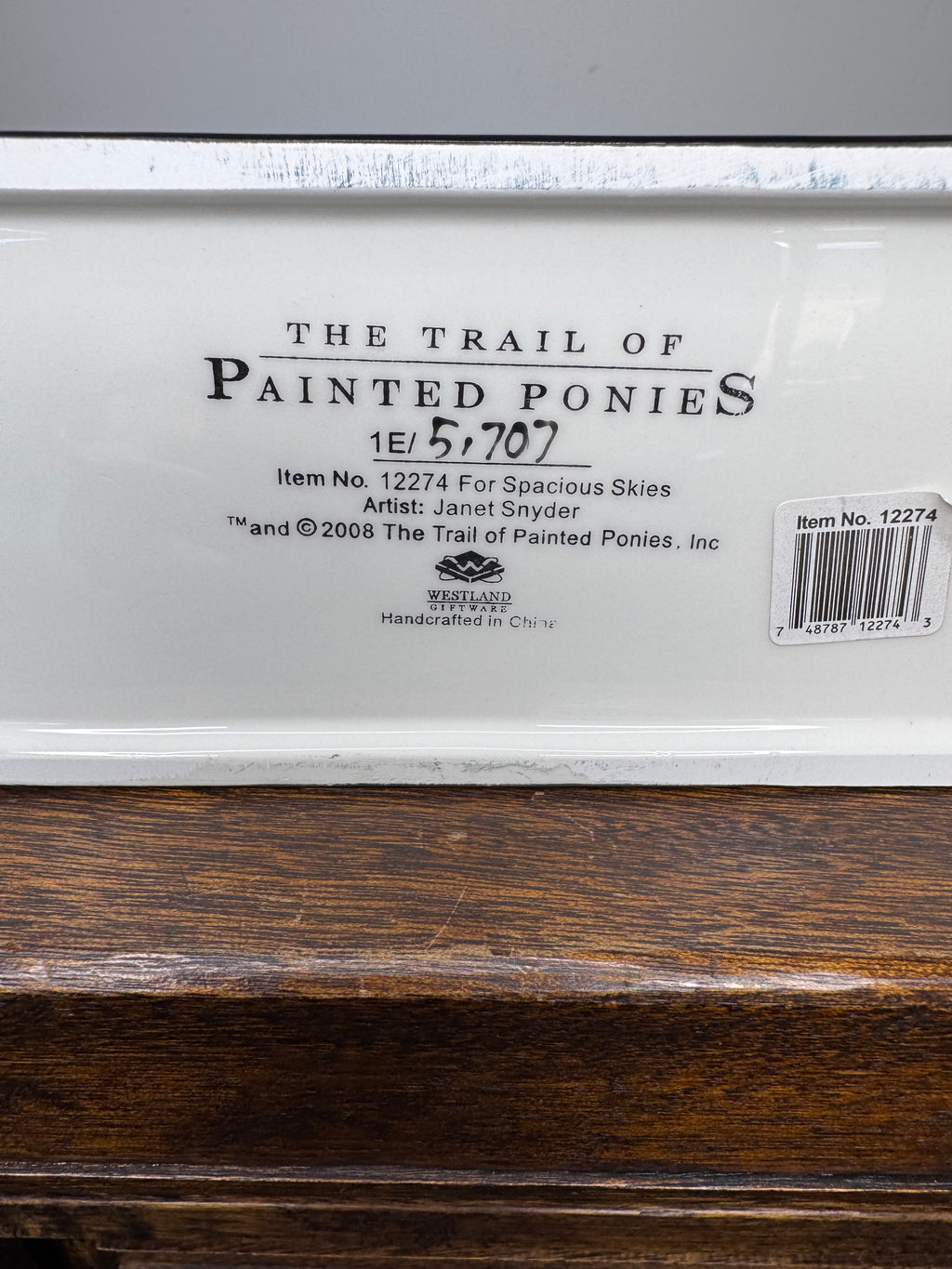 2008 Trail of Painted Ponies "For Spacious Skies" 1E w/ Box
