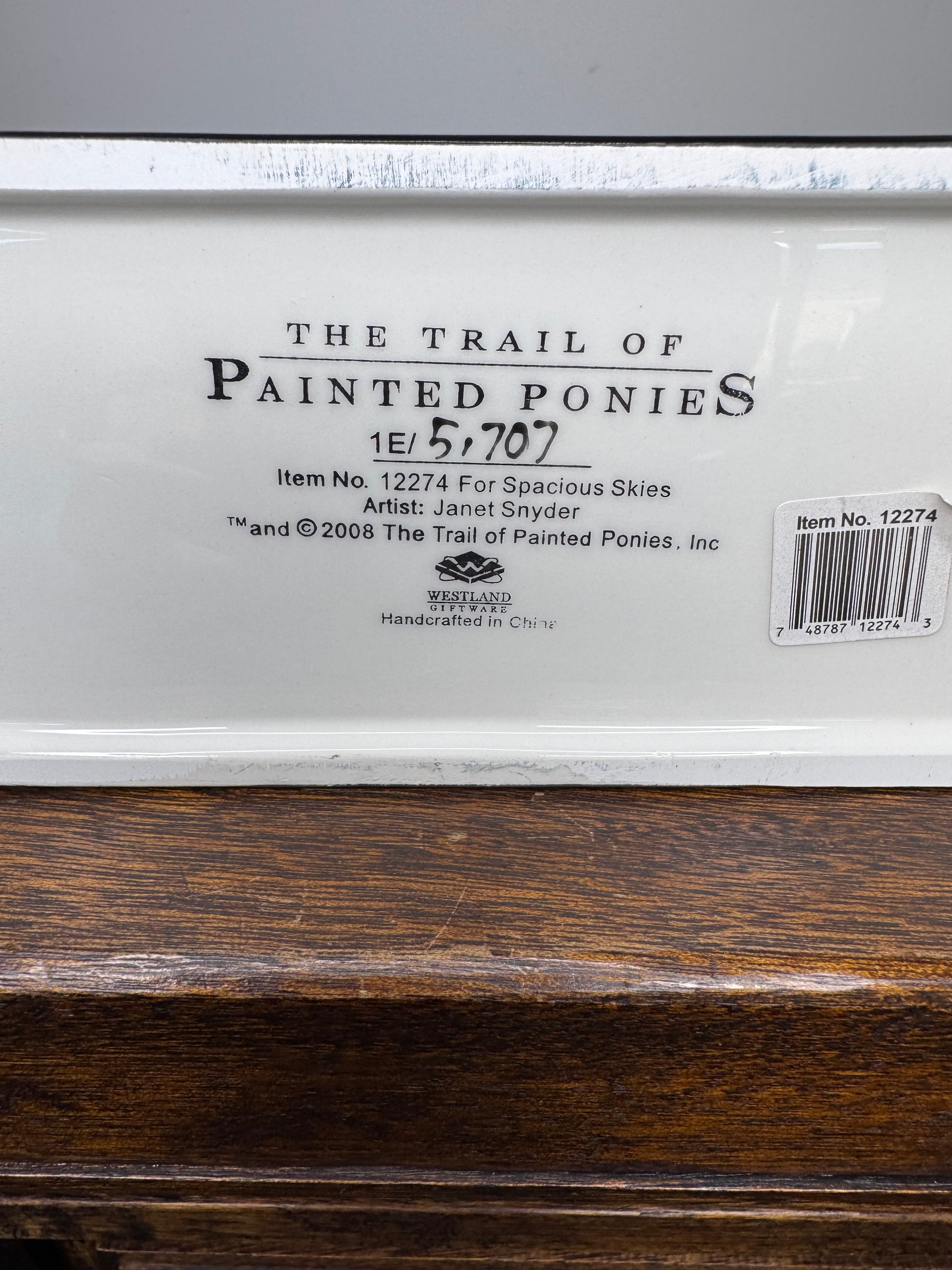 2008 Trail of Painted Ponies "For Spacious Skies" 1E w/ Box