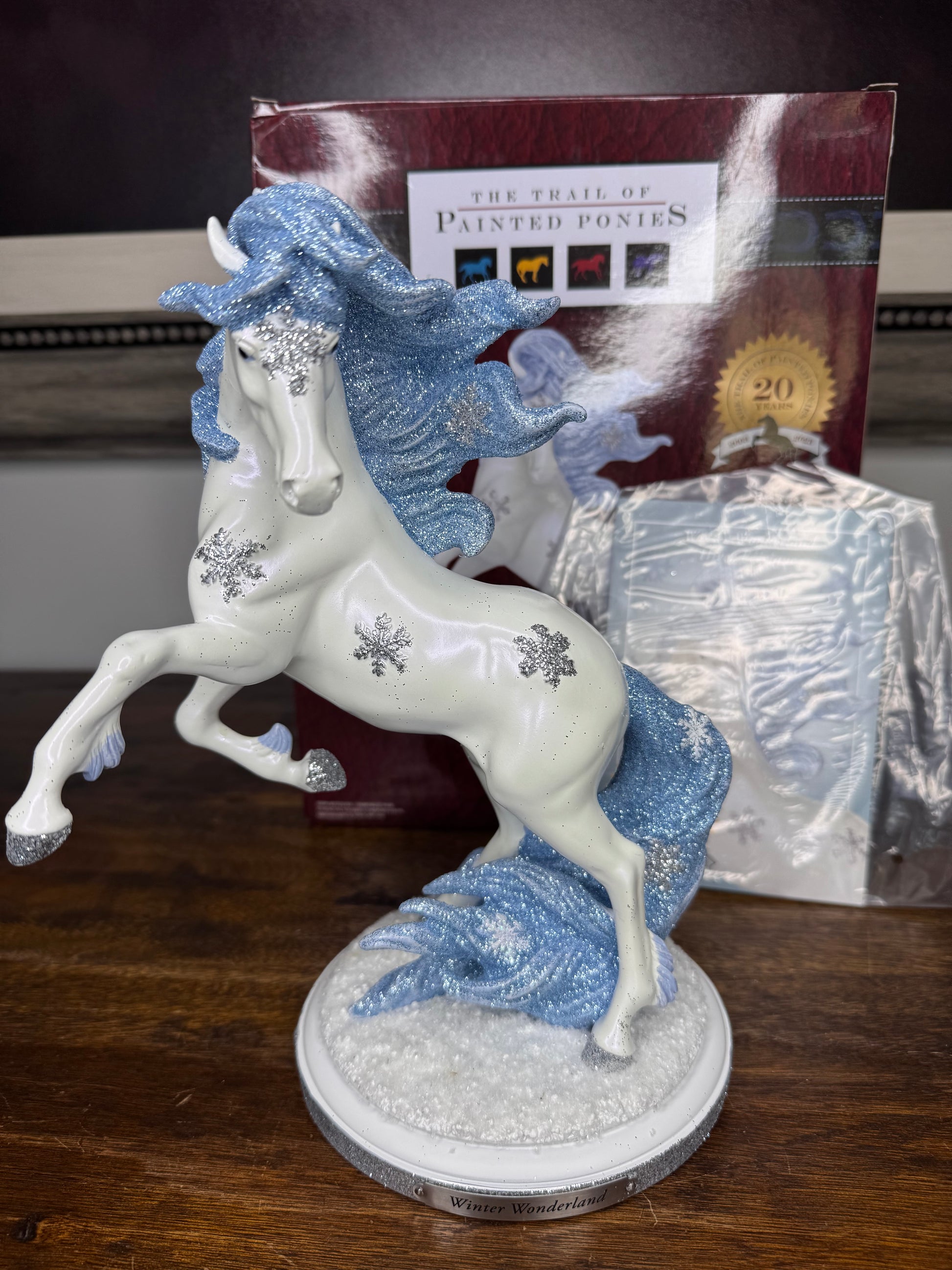 Stunning New Trail of Painted Ponies "Winter Wonderland" Figurine 1E Low Number w/ Box