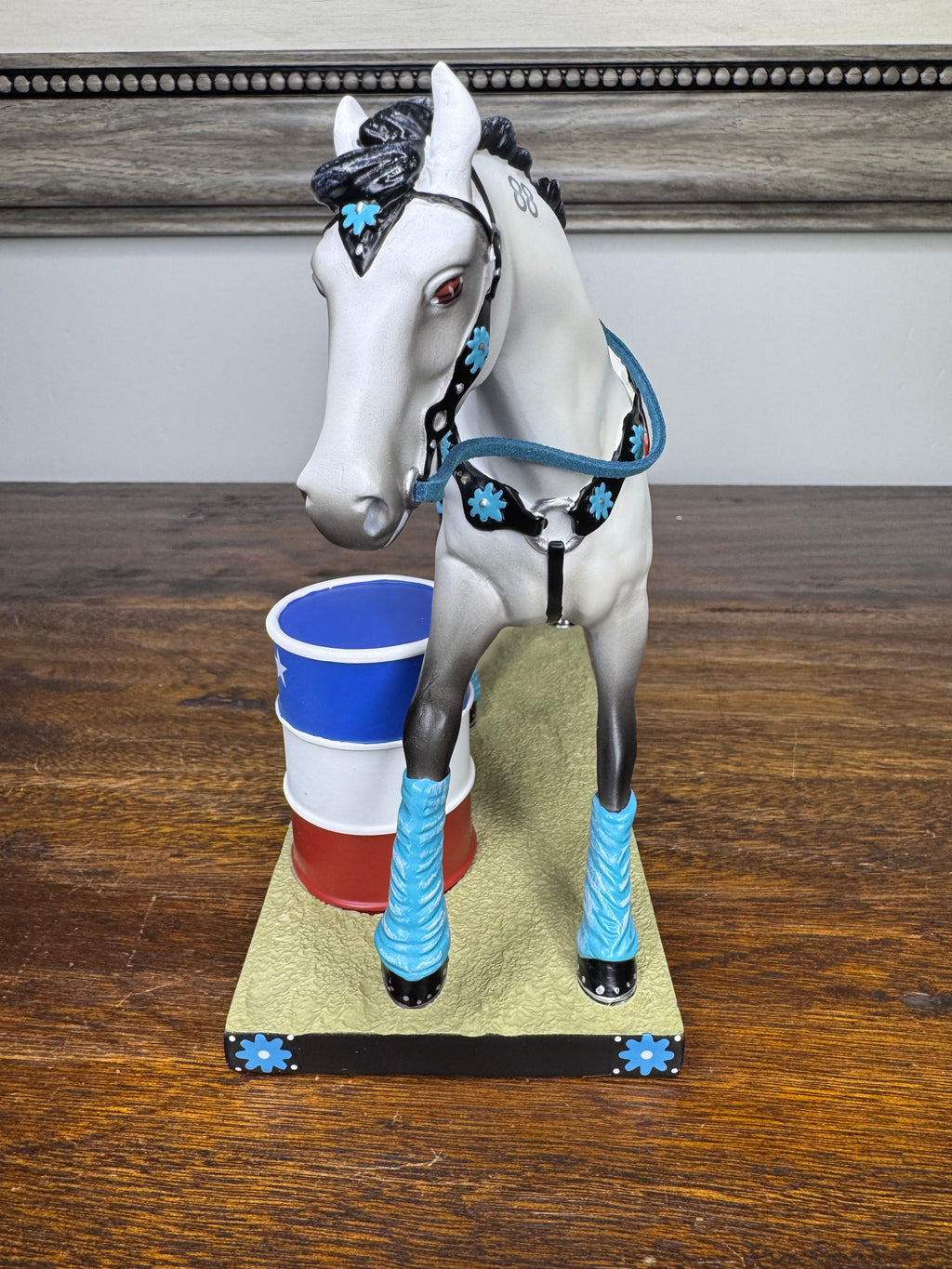 New Trail of painted Ponies "Blazing Barrels" Figurine 1E
