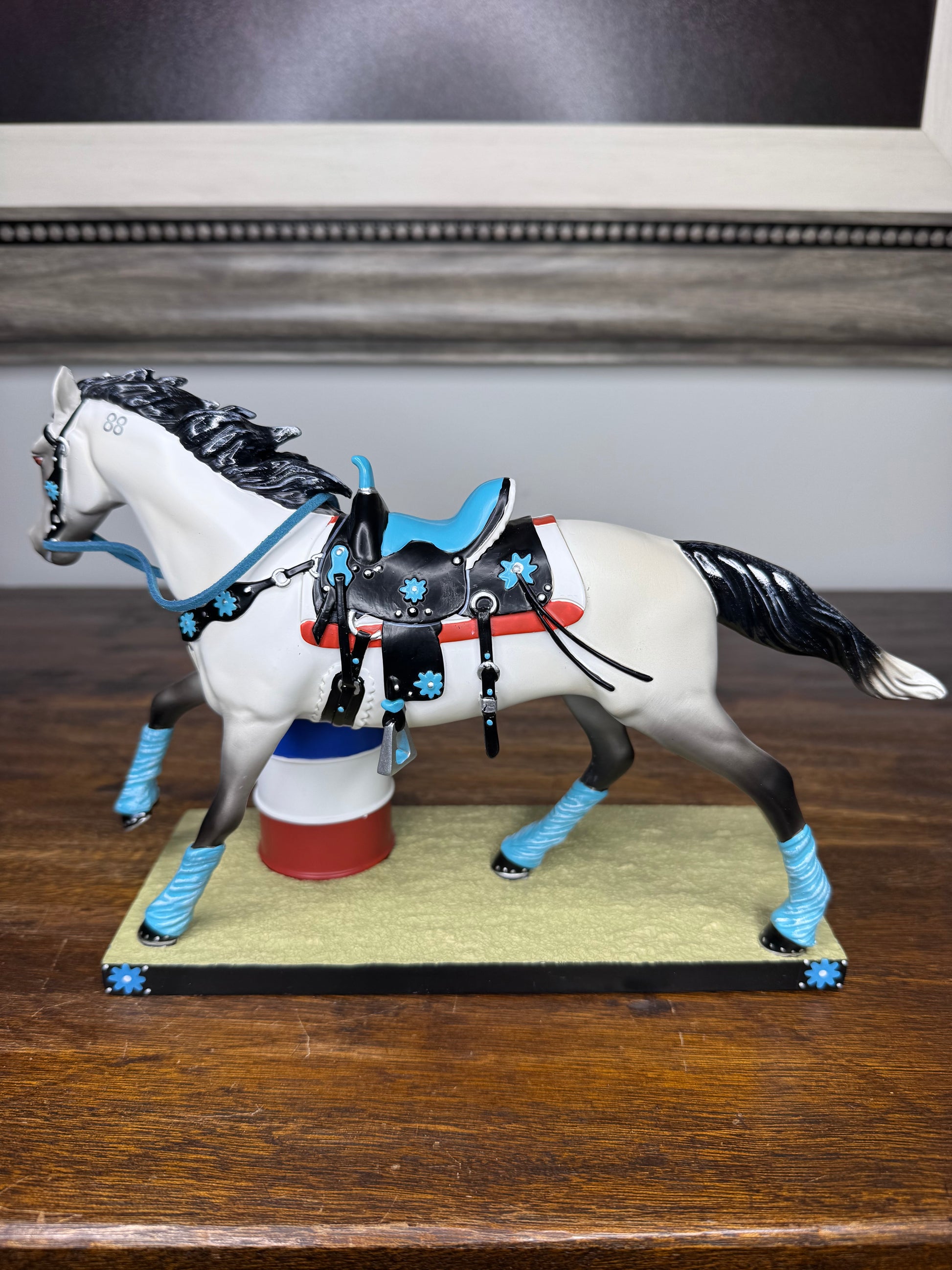 New Trail of painted Ponies "Blazing Barrels" Figurine 1E