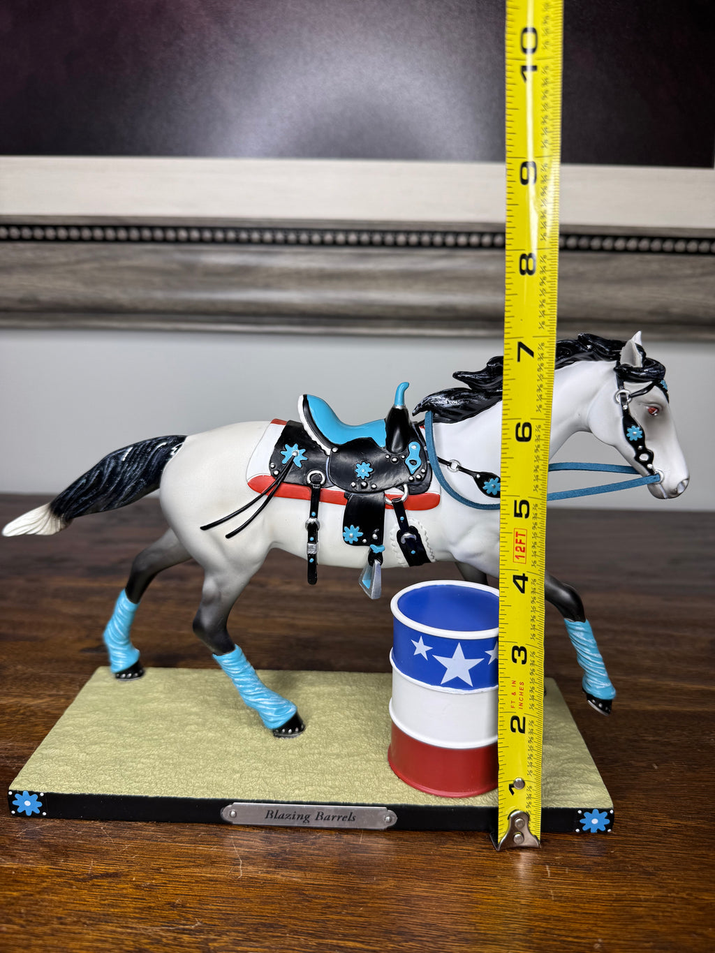New Trail of painted Ponies "Blazing Barrels" Figurine 1E