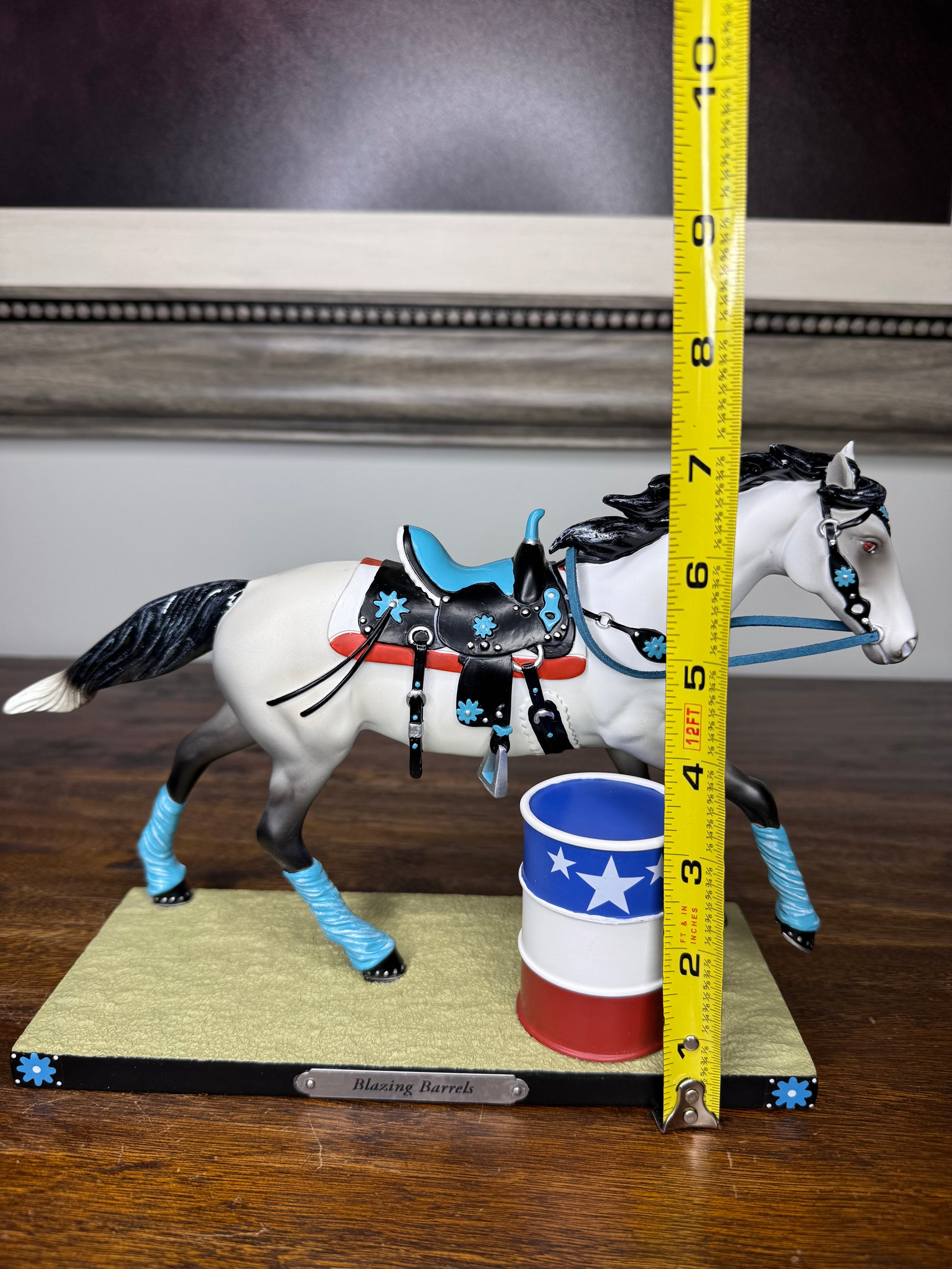 New Trail of painted Ponies "Blazing Barrels" Figurine 1E