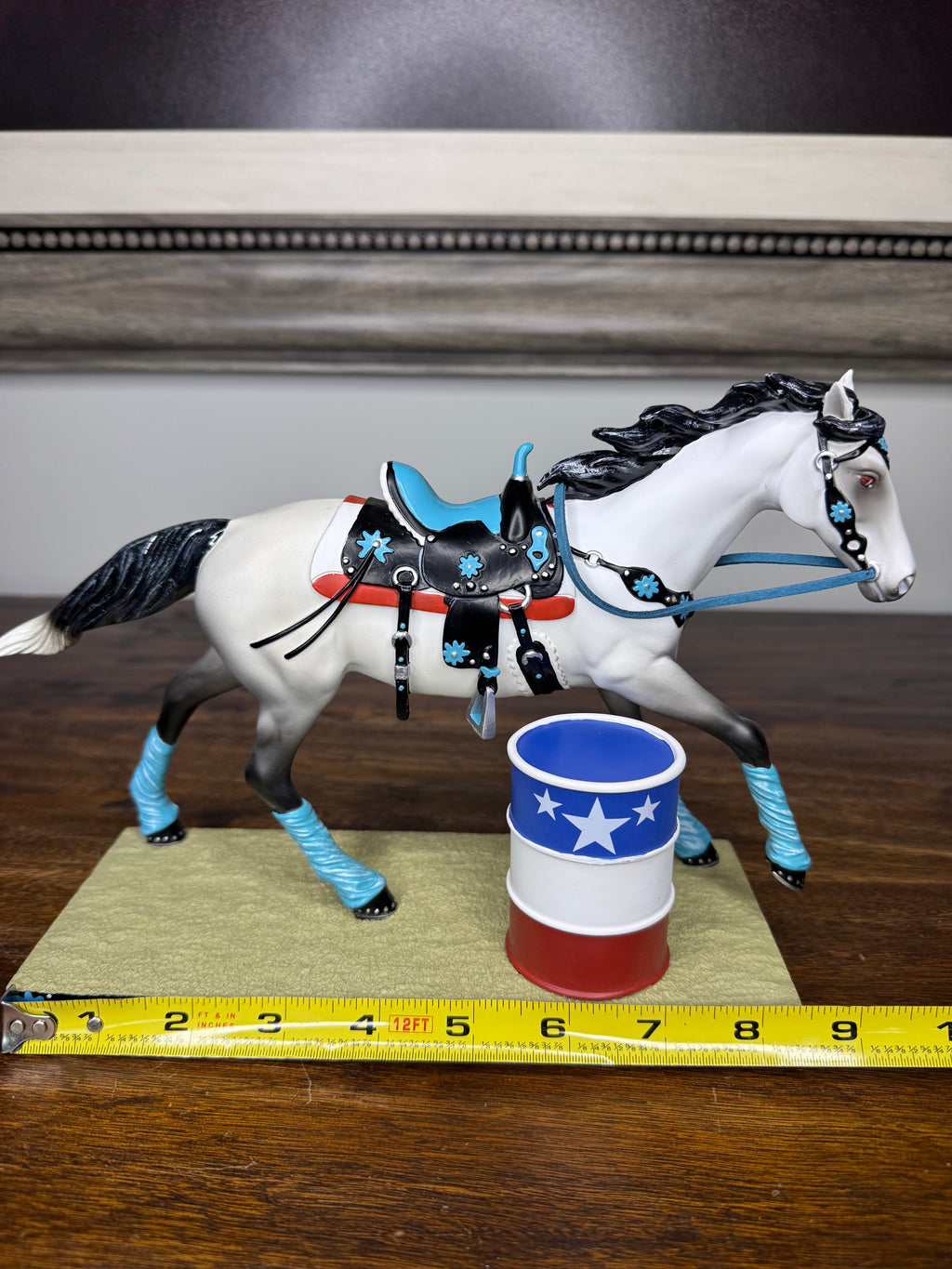 New Trail of painted Ponies "Blazing Barrels" Figurine 1E