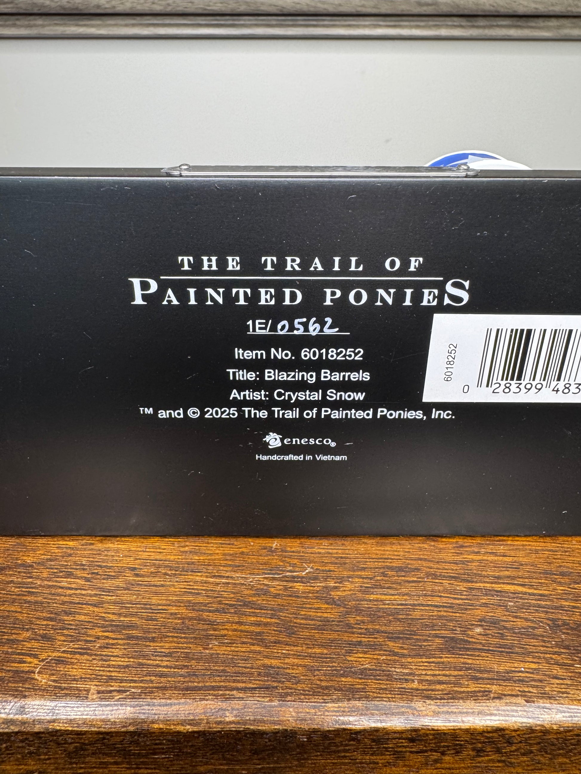 New Trail of painted Ponies "Blazing Barrels" Figurine 1E