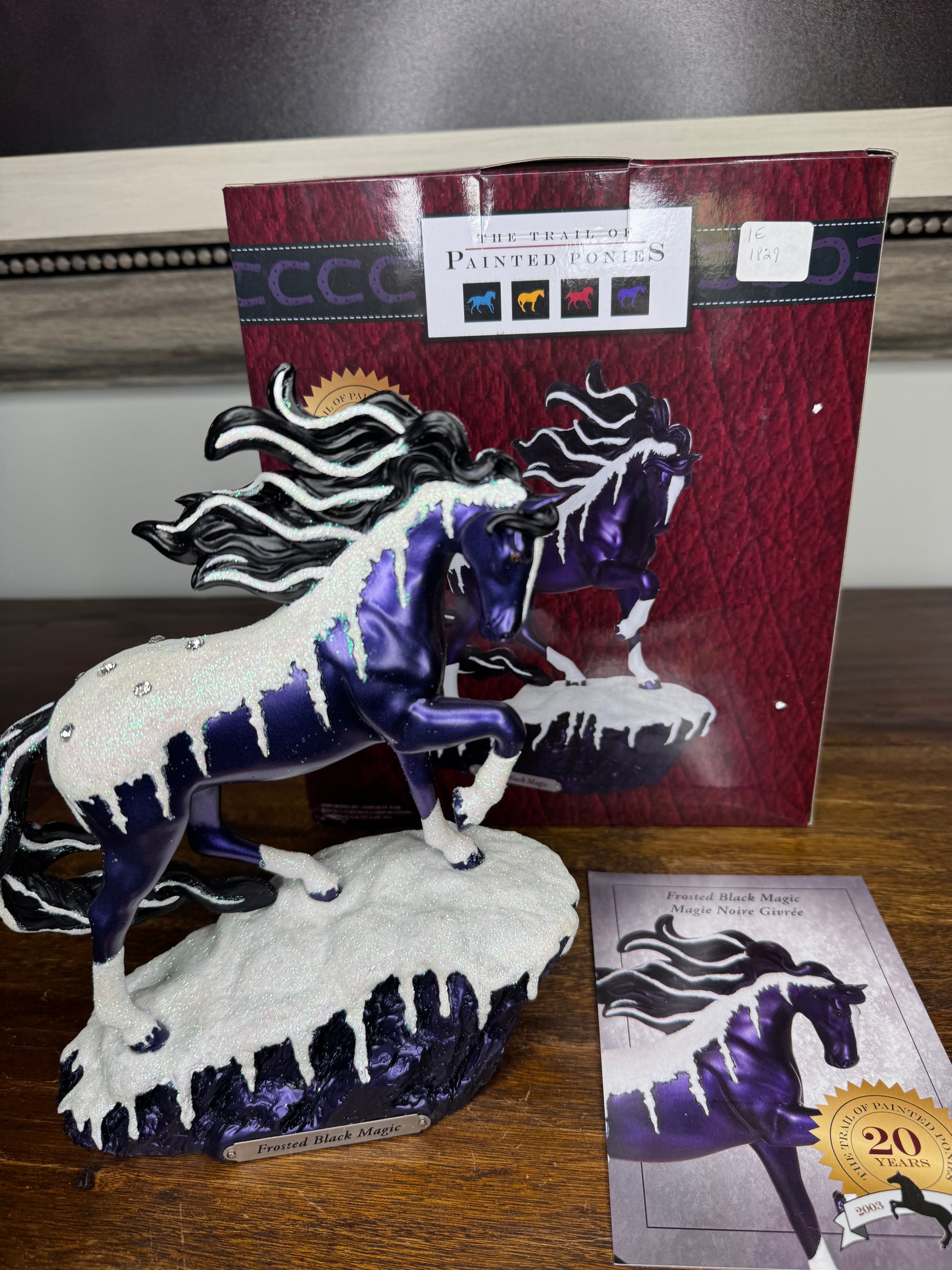 New 2023 Trail of Painted Ponies "Frosted Black Magic" 1E Figure w/ Box