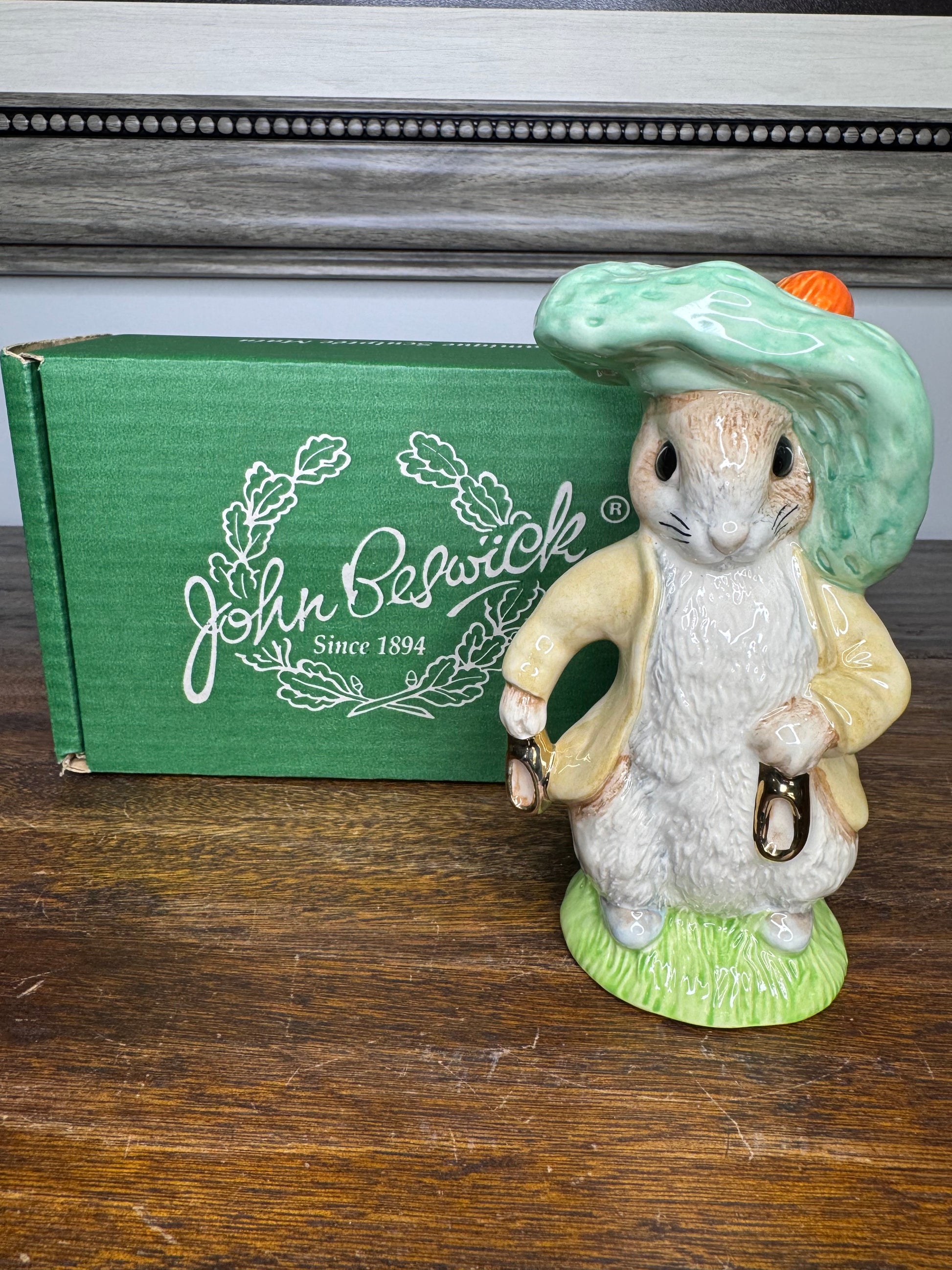 1997 Beswick Limited Edition 1701/1947  Gold Benjamin Bunny Figurine with Original Box