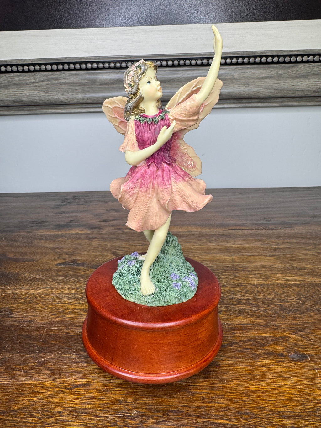 1996 Limited Ed Denzine "Dancing" Fairy Music Box w/ Original Box