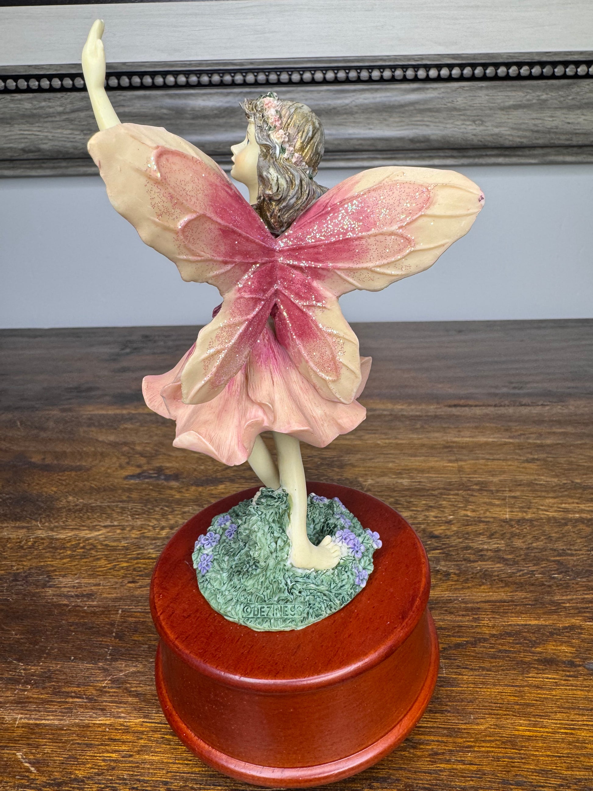 1996 Limited Ed Denzine "Dancing" Fairy Music Box w/ Original Box