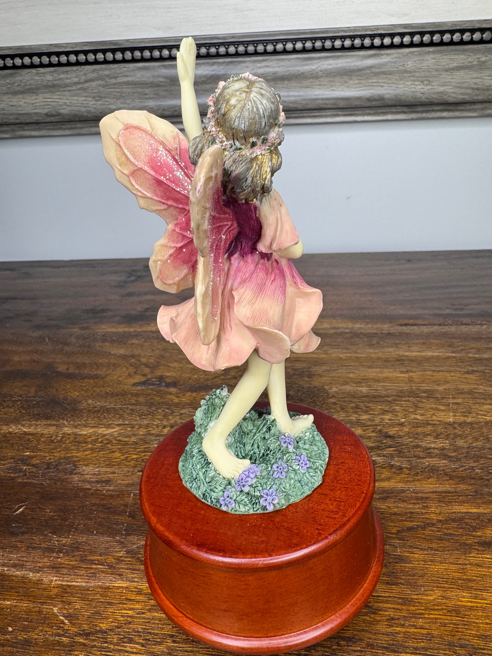 1996 Limited Ed Denzine "Dancing" Fairy Music Box w/ Original Box