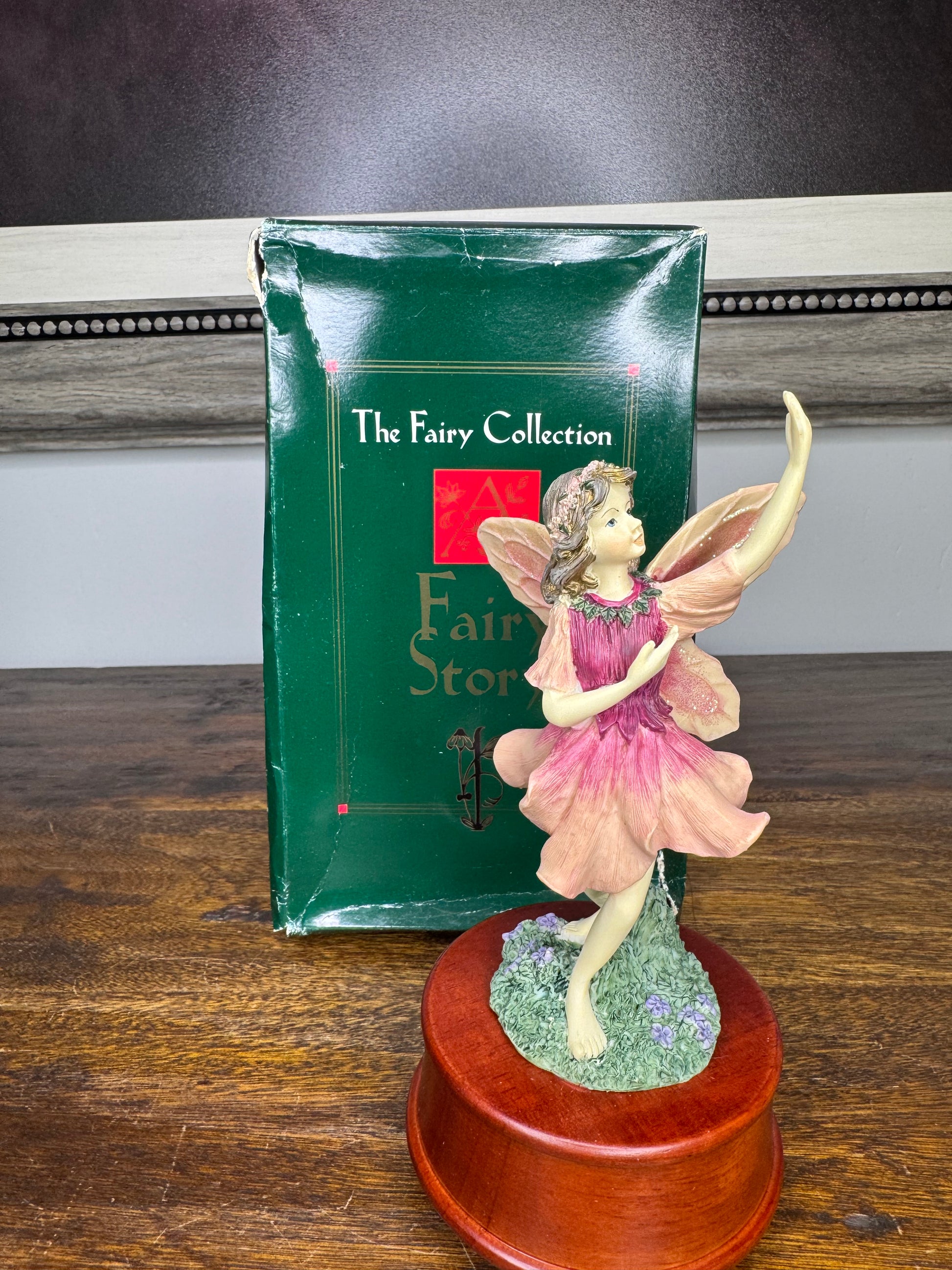 1996 Limited Ed Denzine "Dancing" Fairy Music Box w/ Original Box