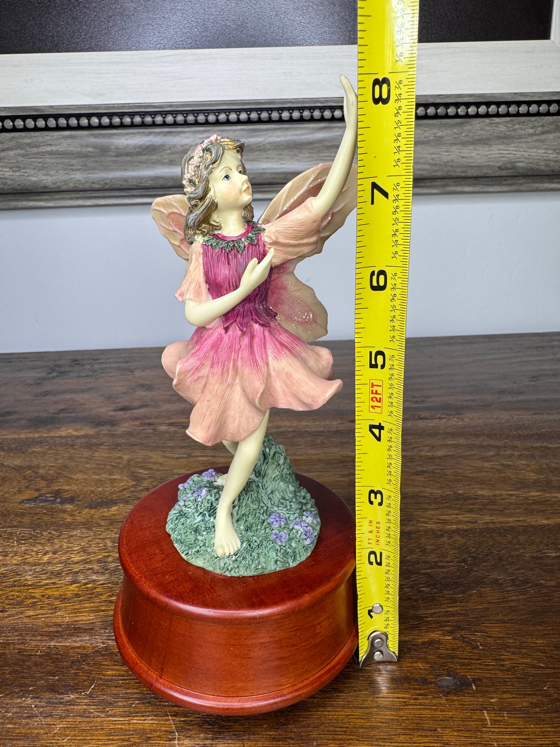 1996 Limited Ed Denzine "Dancing" Fairy Music Box w/ Original Box