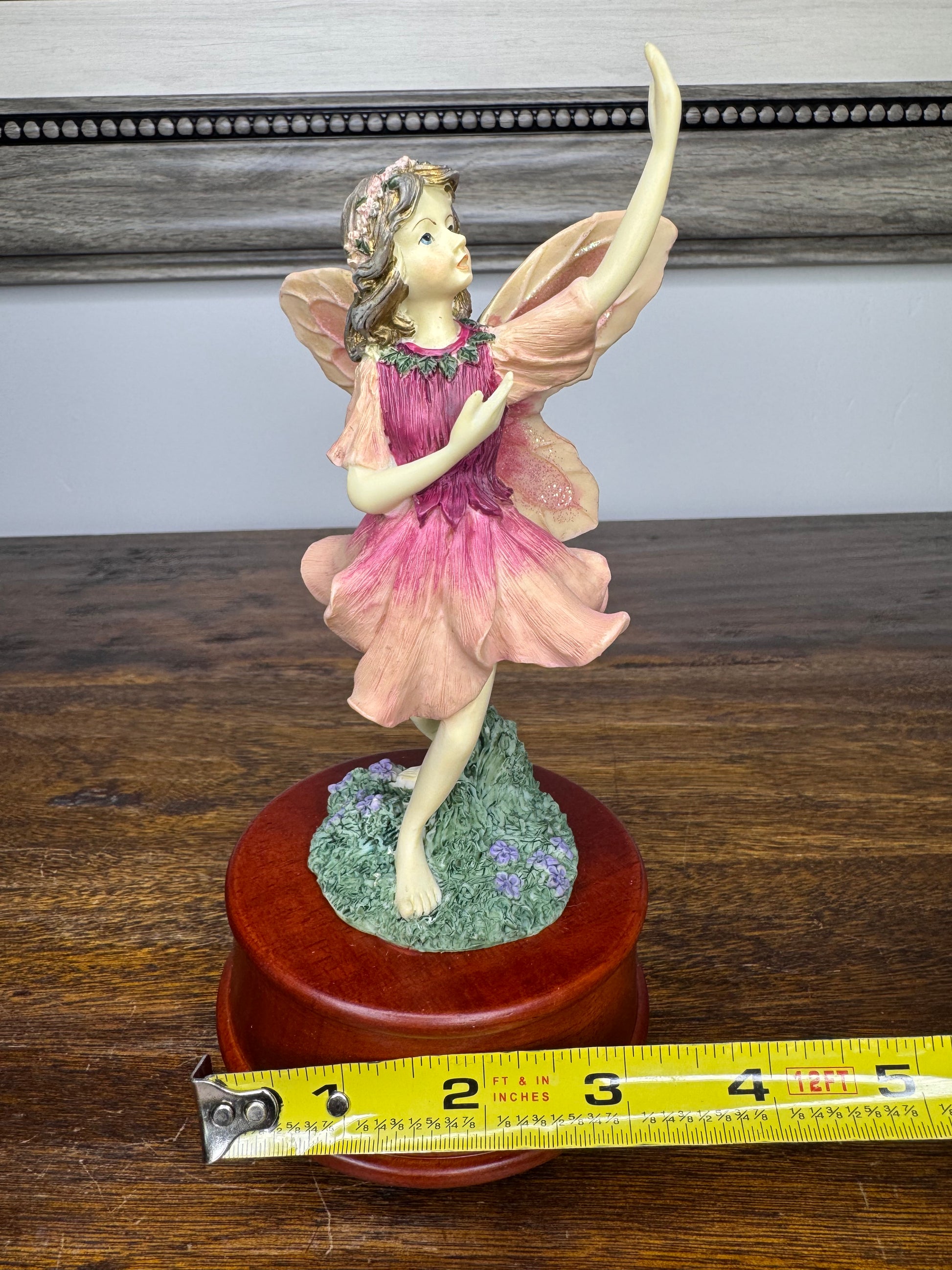 1996 Limited Ed Denzine "Dancing" Fairy Music Box w/ Original Box