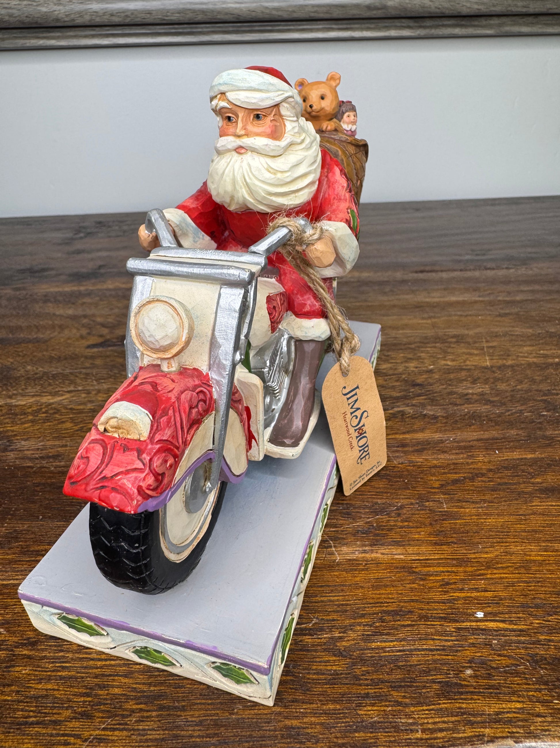 2021 Jim Shore Heartwood Creek "Cruising Towards Christmas" Santa on Motorcycle Figurine