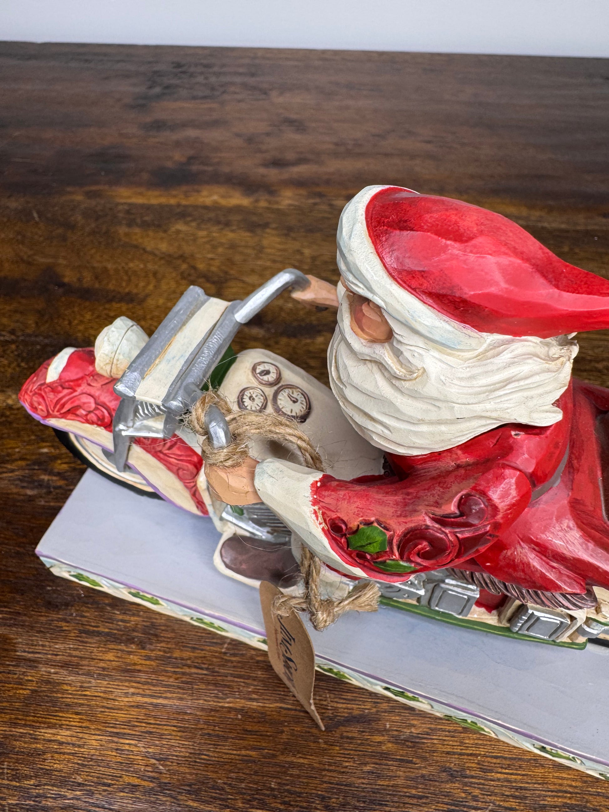 2021 Jim Shore Heartwood Creek "Cruising Towards Christmas" Santa on Motorcycle Figurine