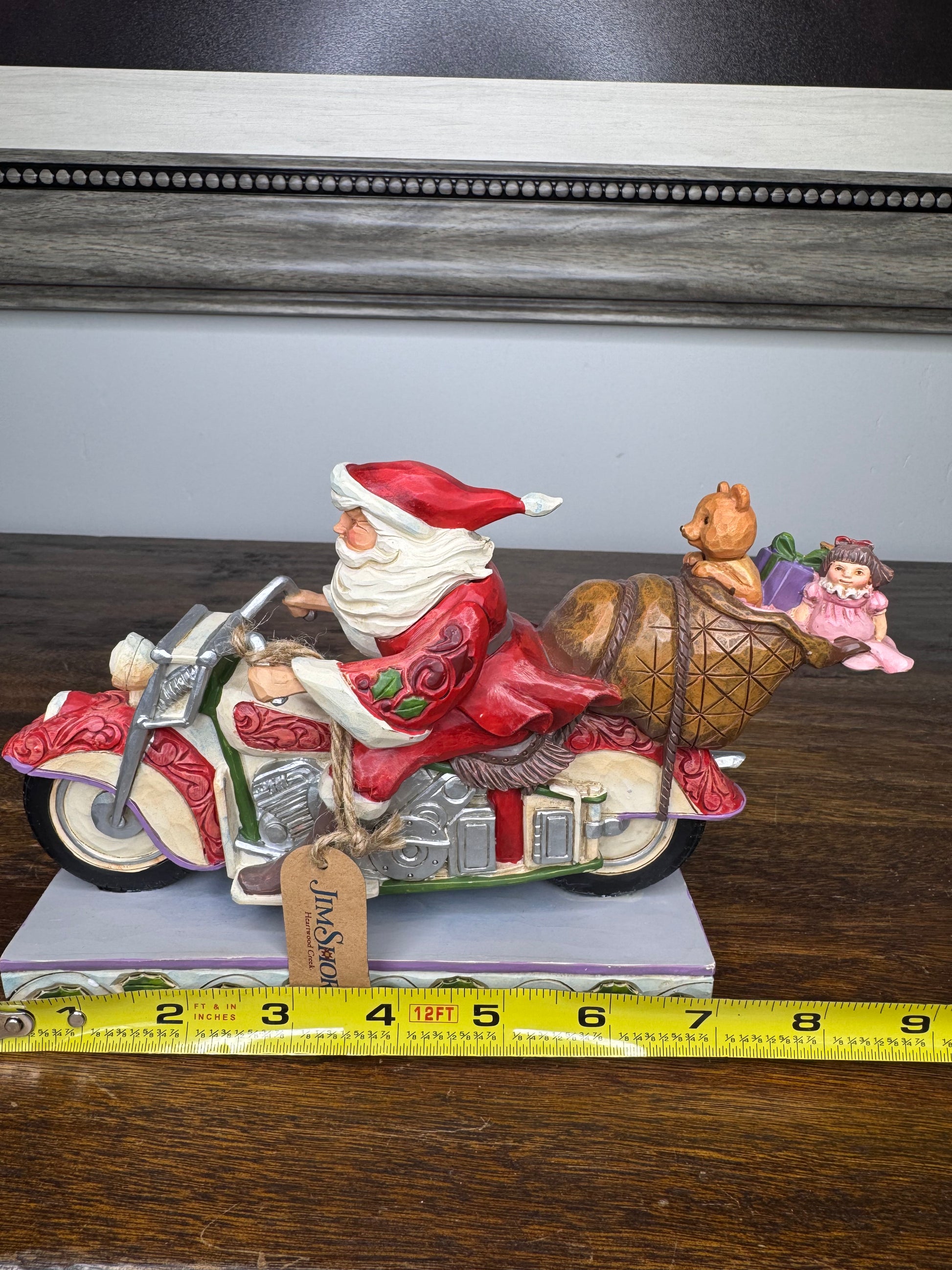 2021 Jim Shore Heartwood Creek "Cruising Towards Christmas" Santa on Motorcycle Figurine