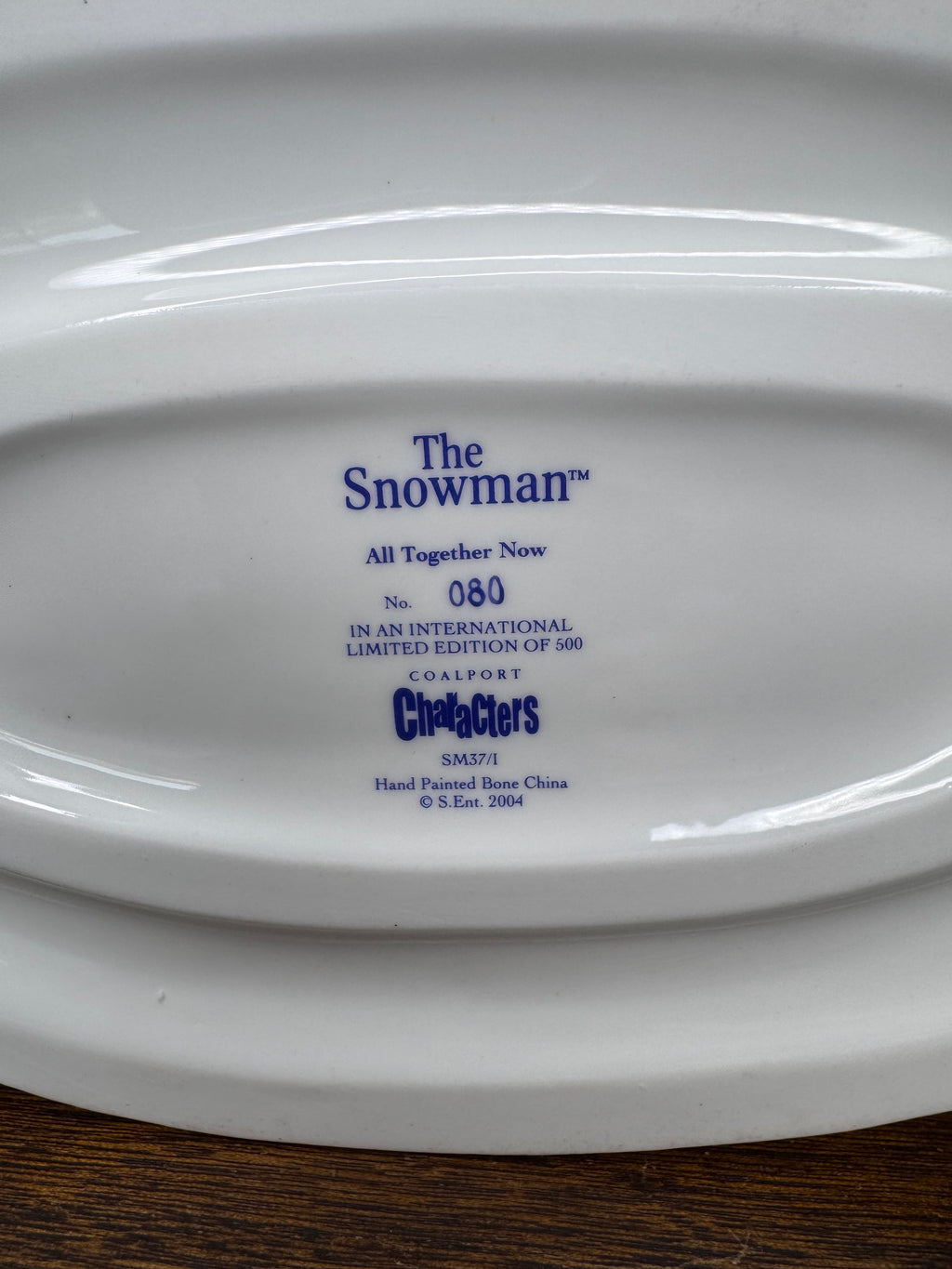 2004 Coalport "All Together Now" Snowman Collection Numbered, w/ Original Box