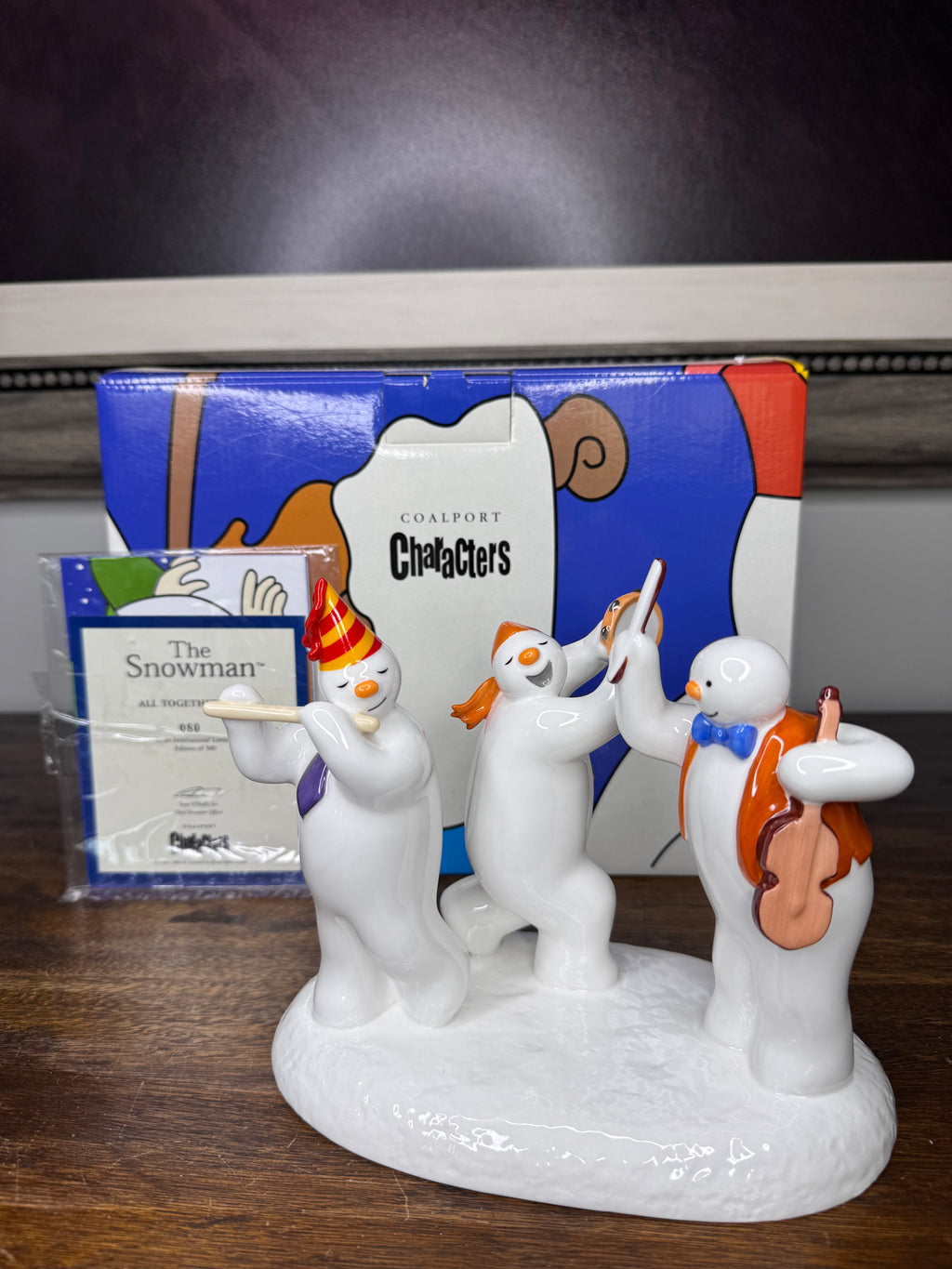2004 Coalport "All Together Now" Snowman Collection Numbered, w/ Original Box