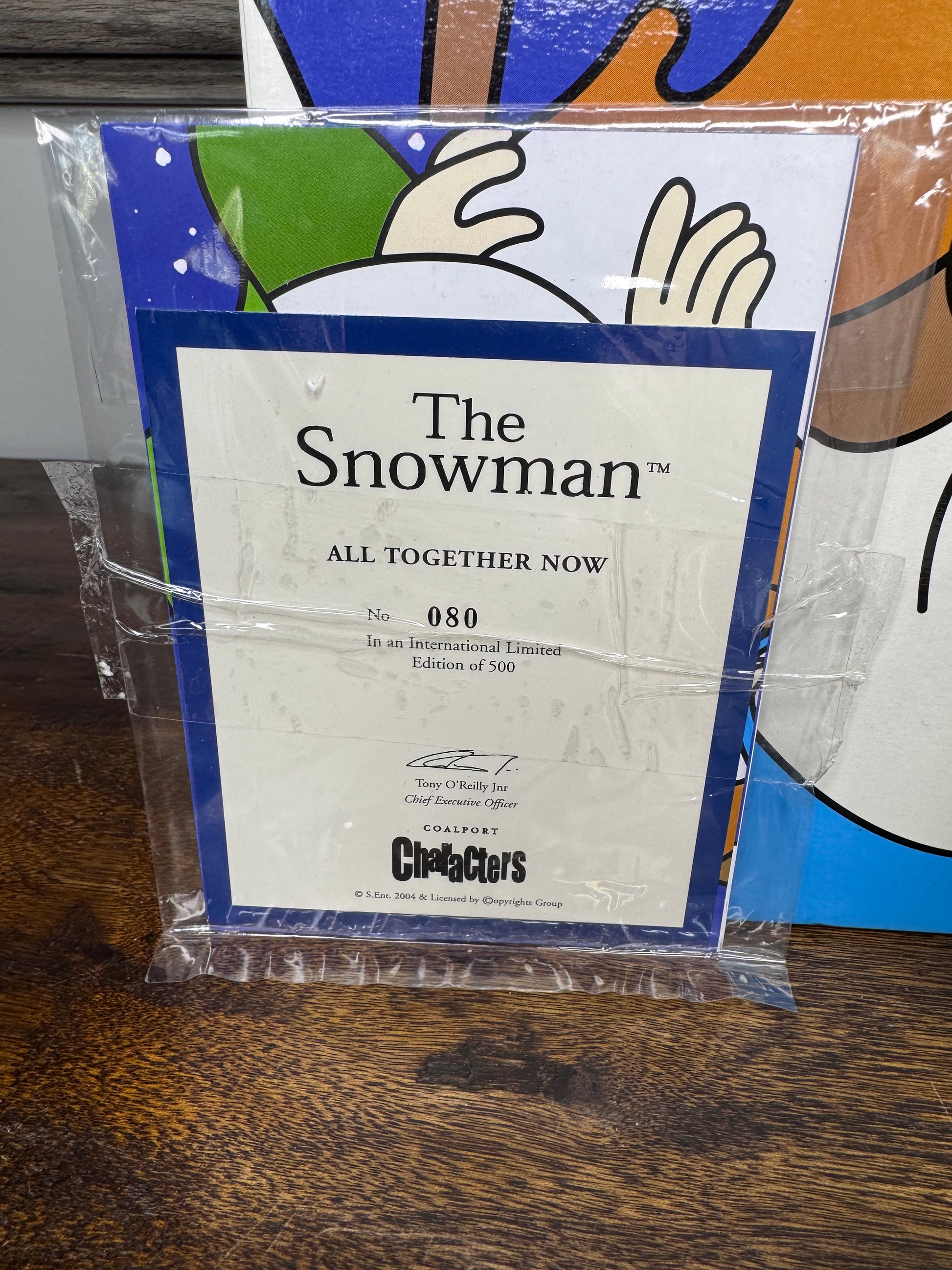 2004 Coalport "All Together Now" Snowman Collection Numbered, w/ Original Box