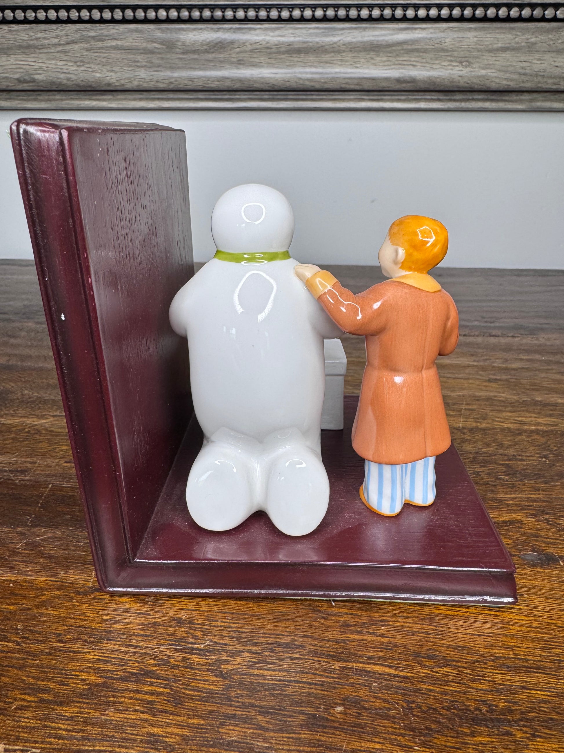 2003 Coalport The Snowman and James Bookend w/ Original Box