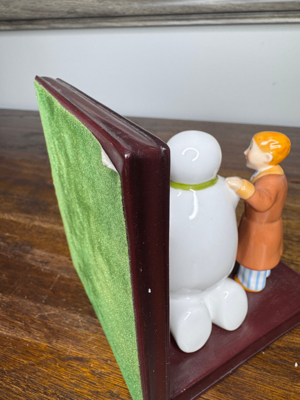 2003 Coalport The Snowman and James Bookend w/ Original Box