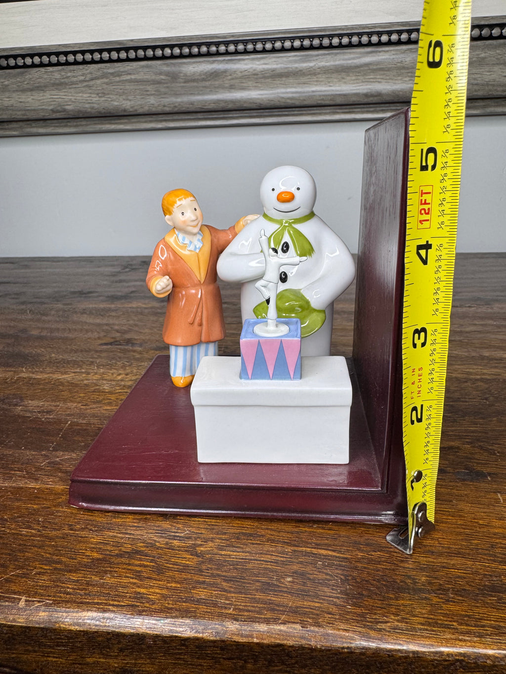 2003 Coalport The Snowman and James Bookend w/ Original Box